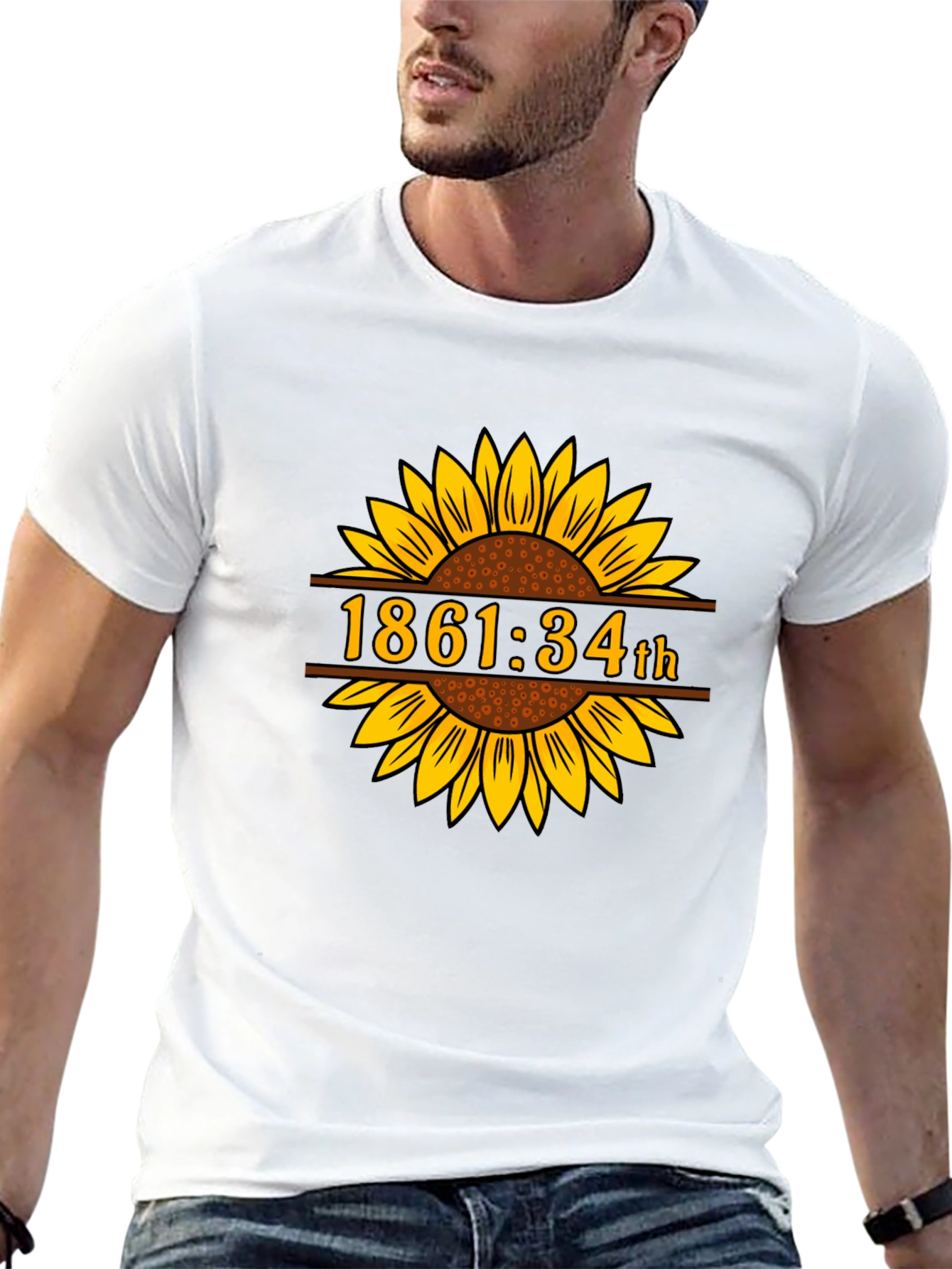 1861:34th Sunflower Graphic Tee