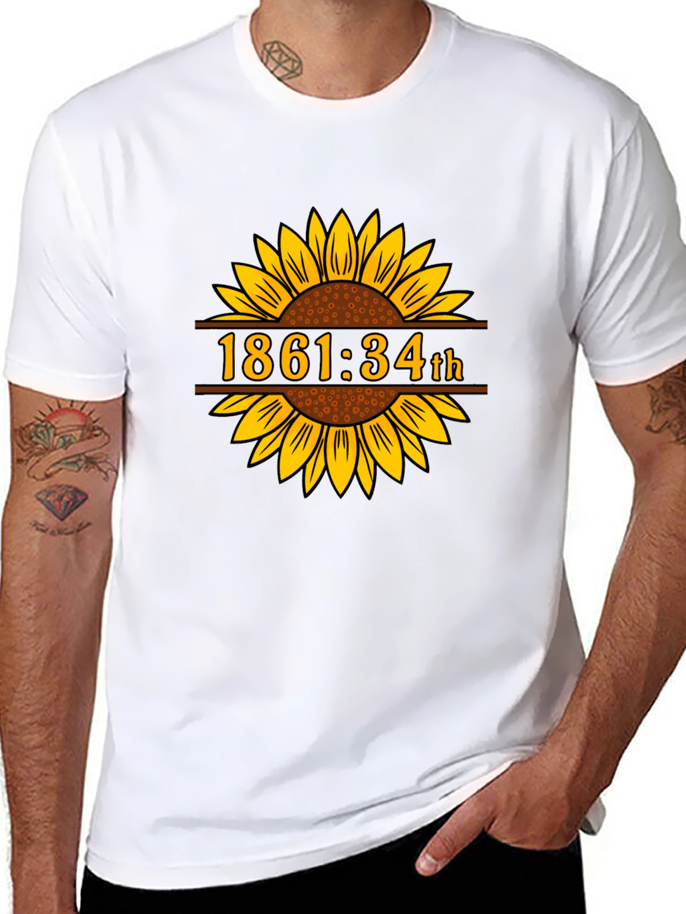 1861:34th Sunflower Graphic Tee