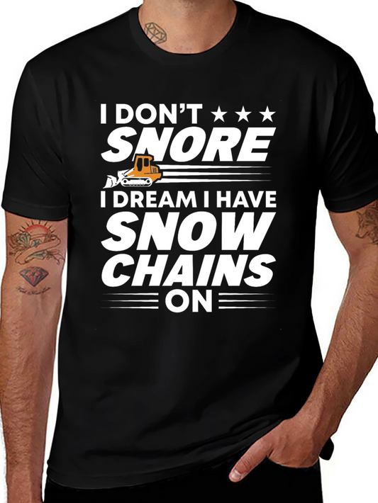 Funny I Dont Snore Graphic Tee