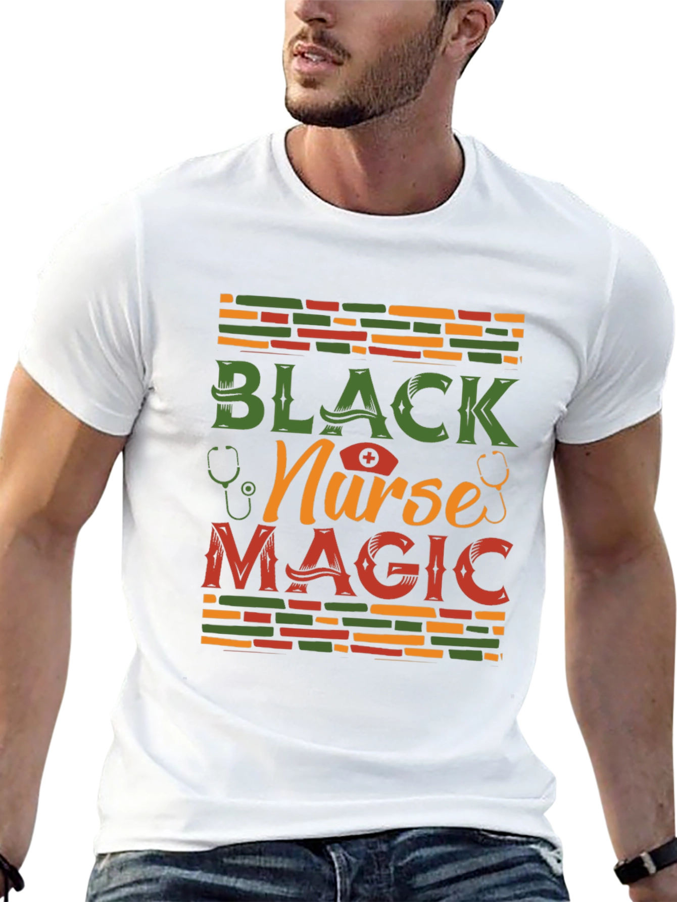 Black Nurse Magic Graphic T-Shirt