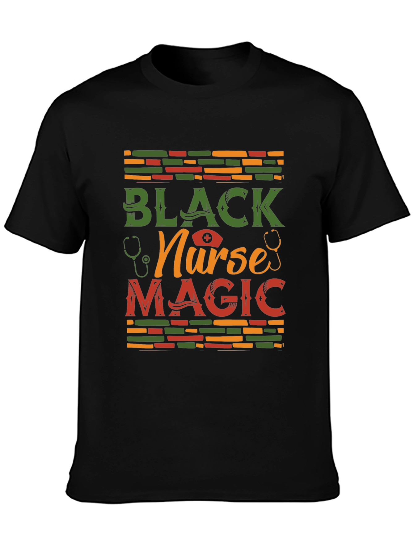 Black Nurse Magic Graphic T-Shirt