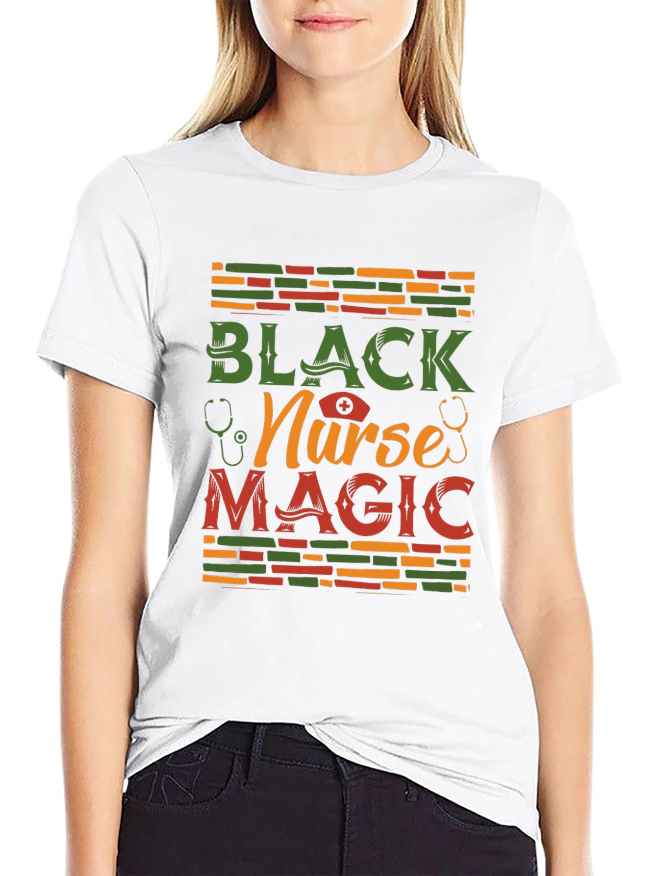 Black Nurse Magic Graphic T-Shirt