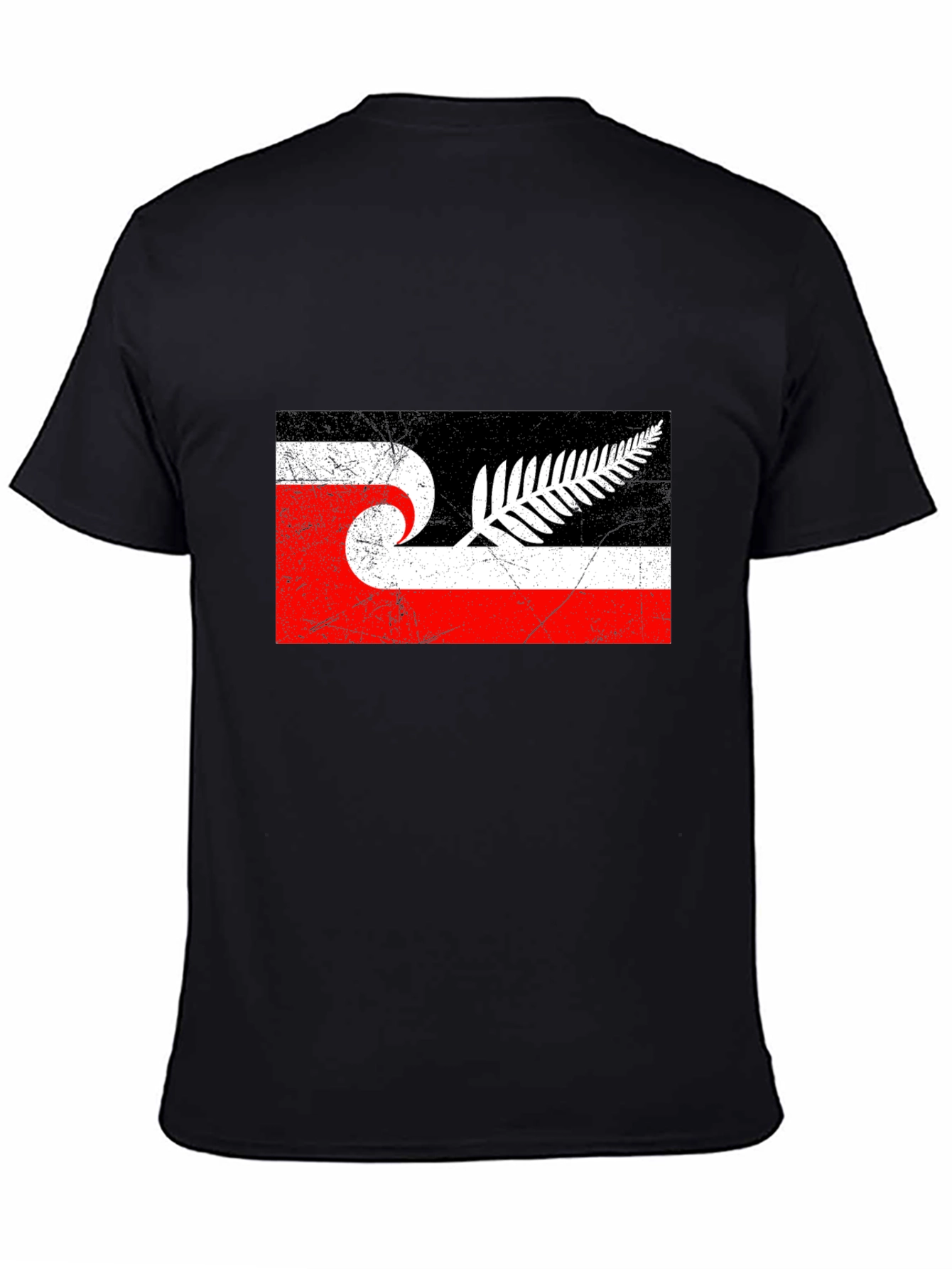 Maori New Zealand Flag T-Shirt - Black