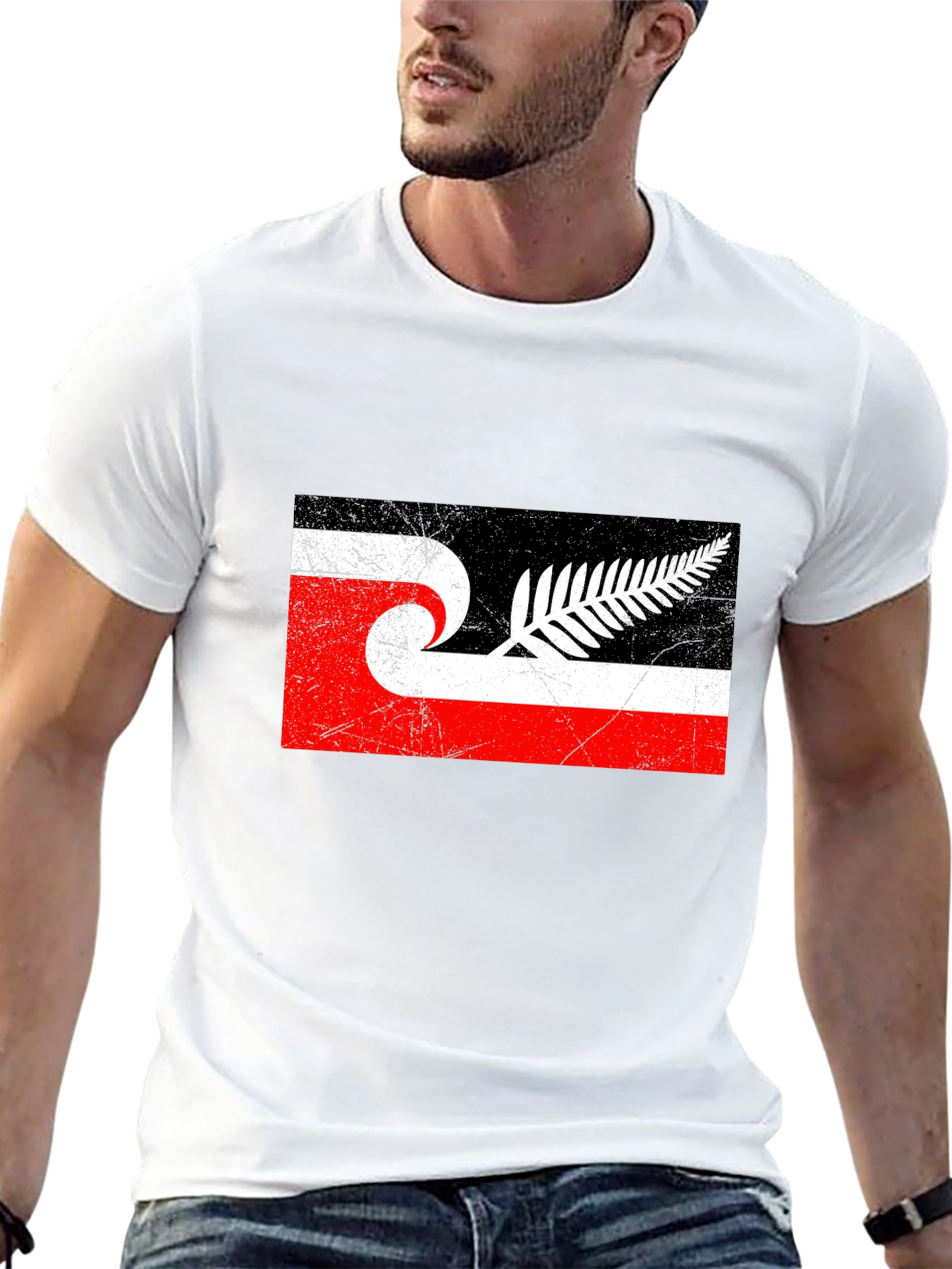 Maori New Zealand Flag T-Shirt - Black