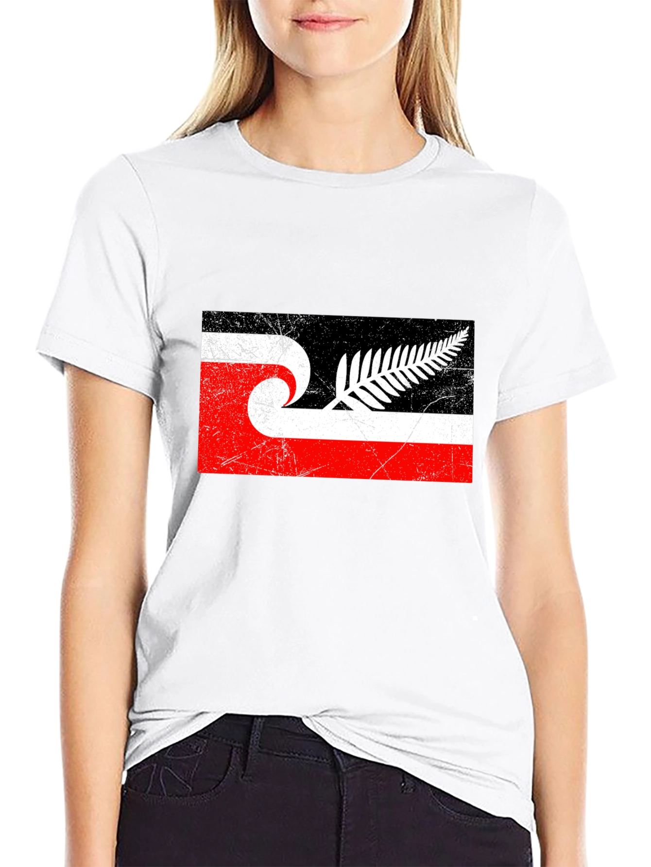 Maori New Zealand Flag T-Shirt - Black