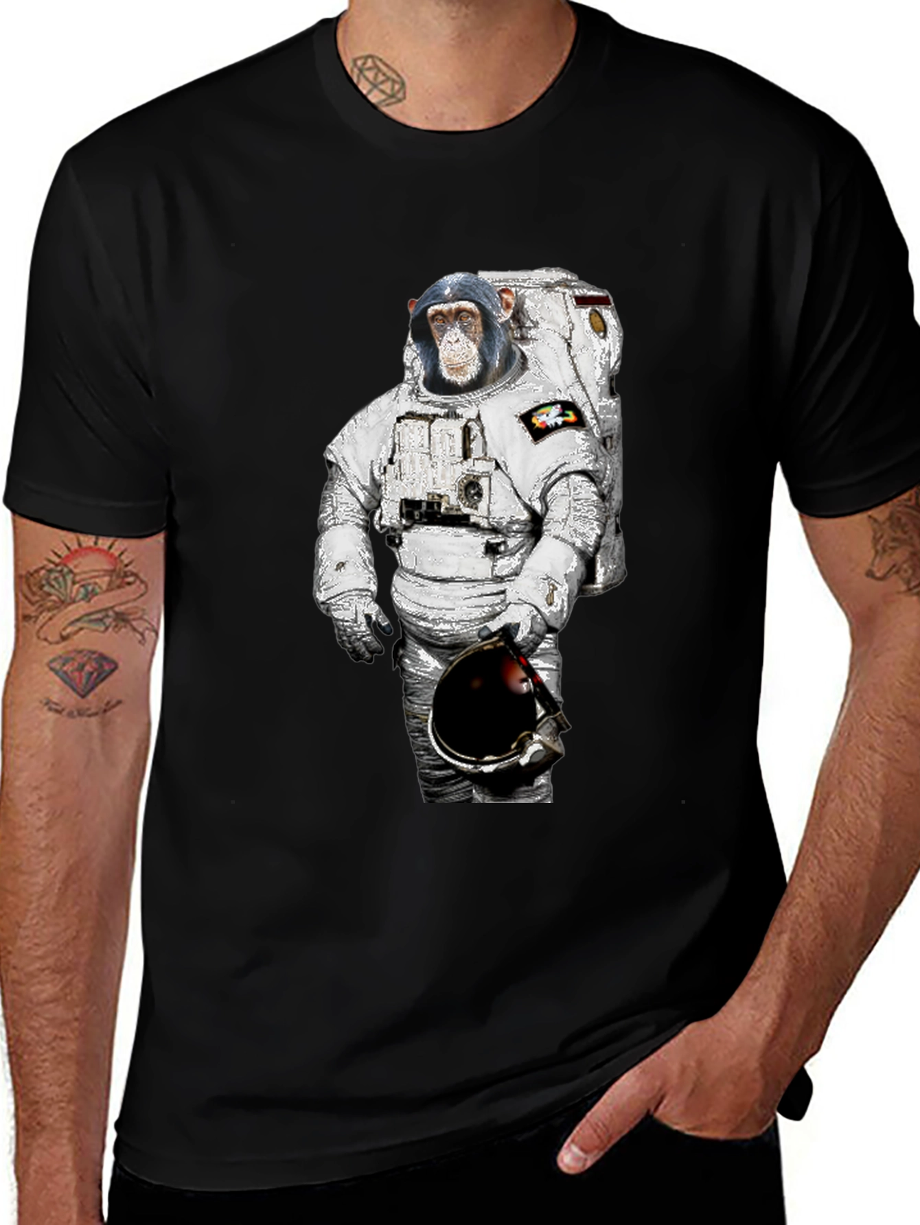 Ape Astronaut T-Shirt - Funny Space Chimpanzee Tee