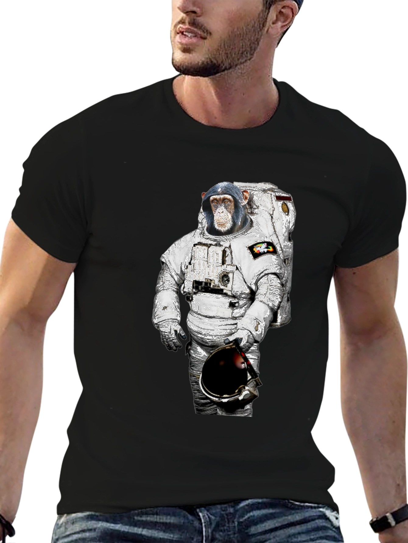 Ape Astronaut T-Shirt - Funny Space Chimpanzee Tee