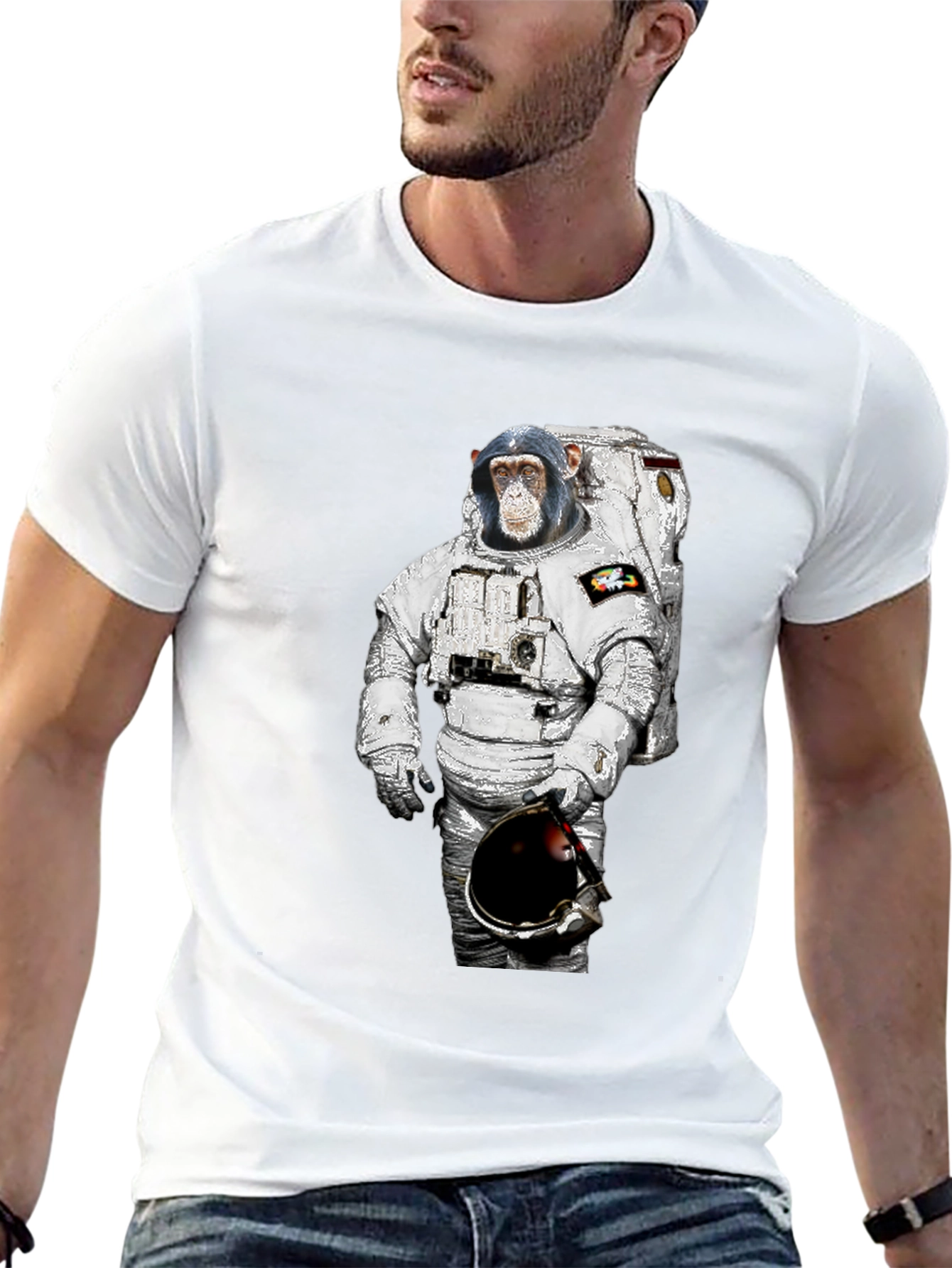 Ape Astronaut T-Shirt - Funny Space Chimpanzee Tee