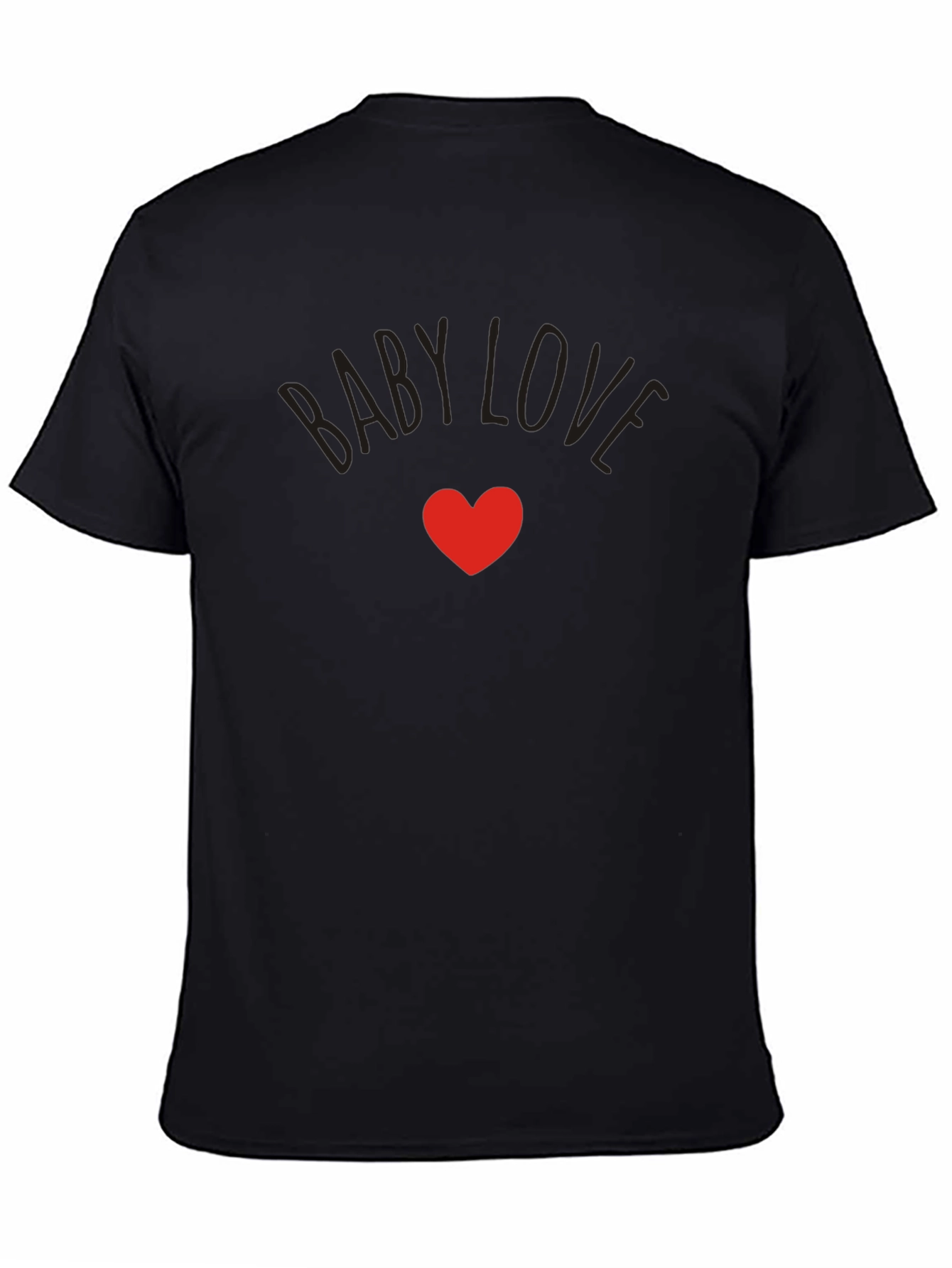 Baby Love Heart Graphic Tee - Trendy Casual