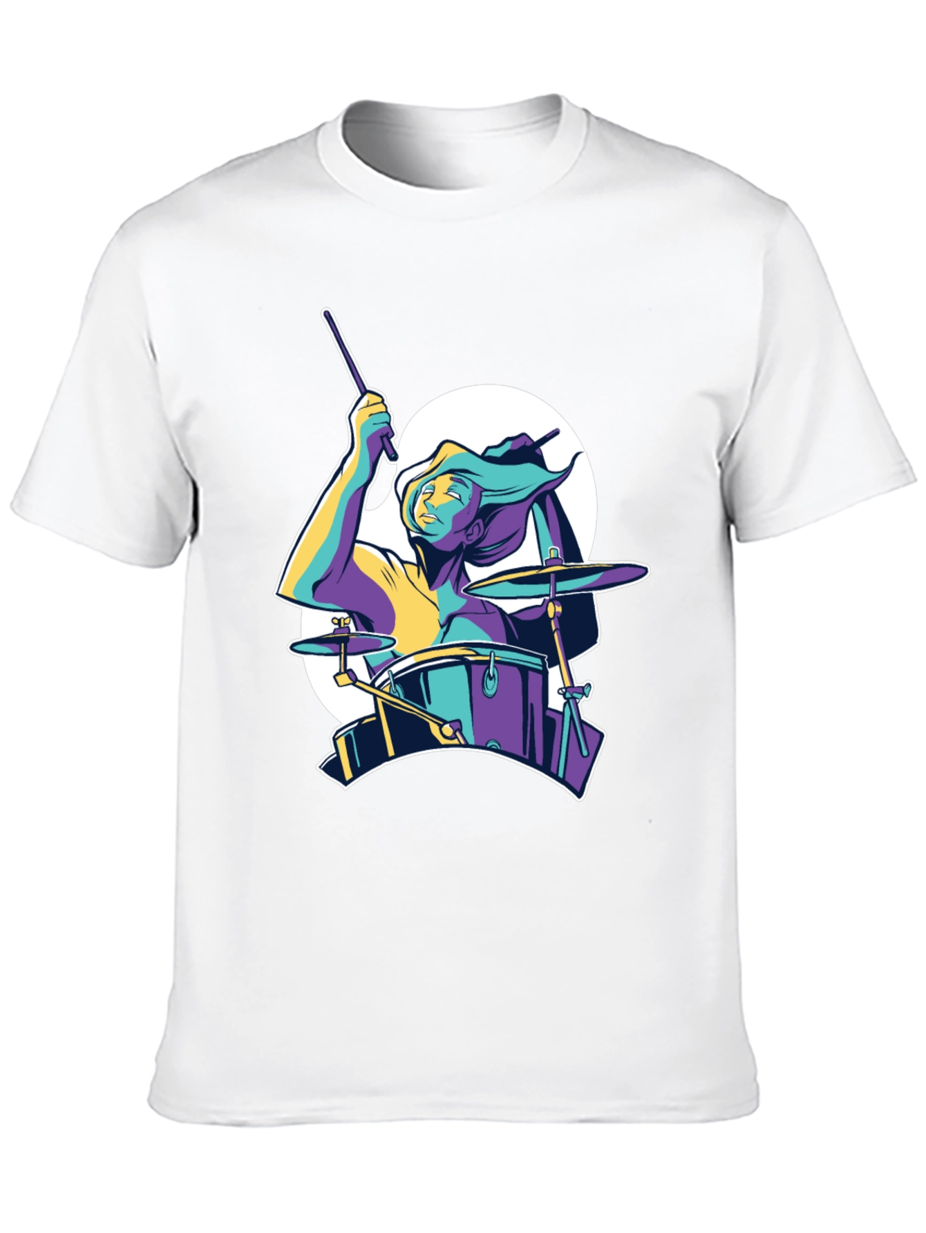 Drummer Graphic T-Shirt - Black