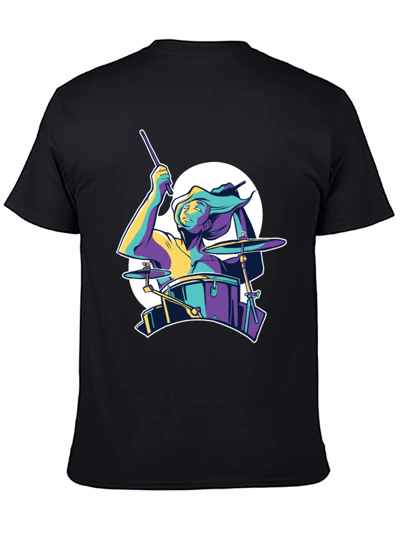 Drummer Graphic T-Shirt - Black