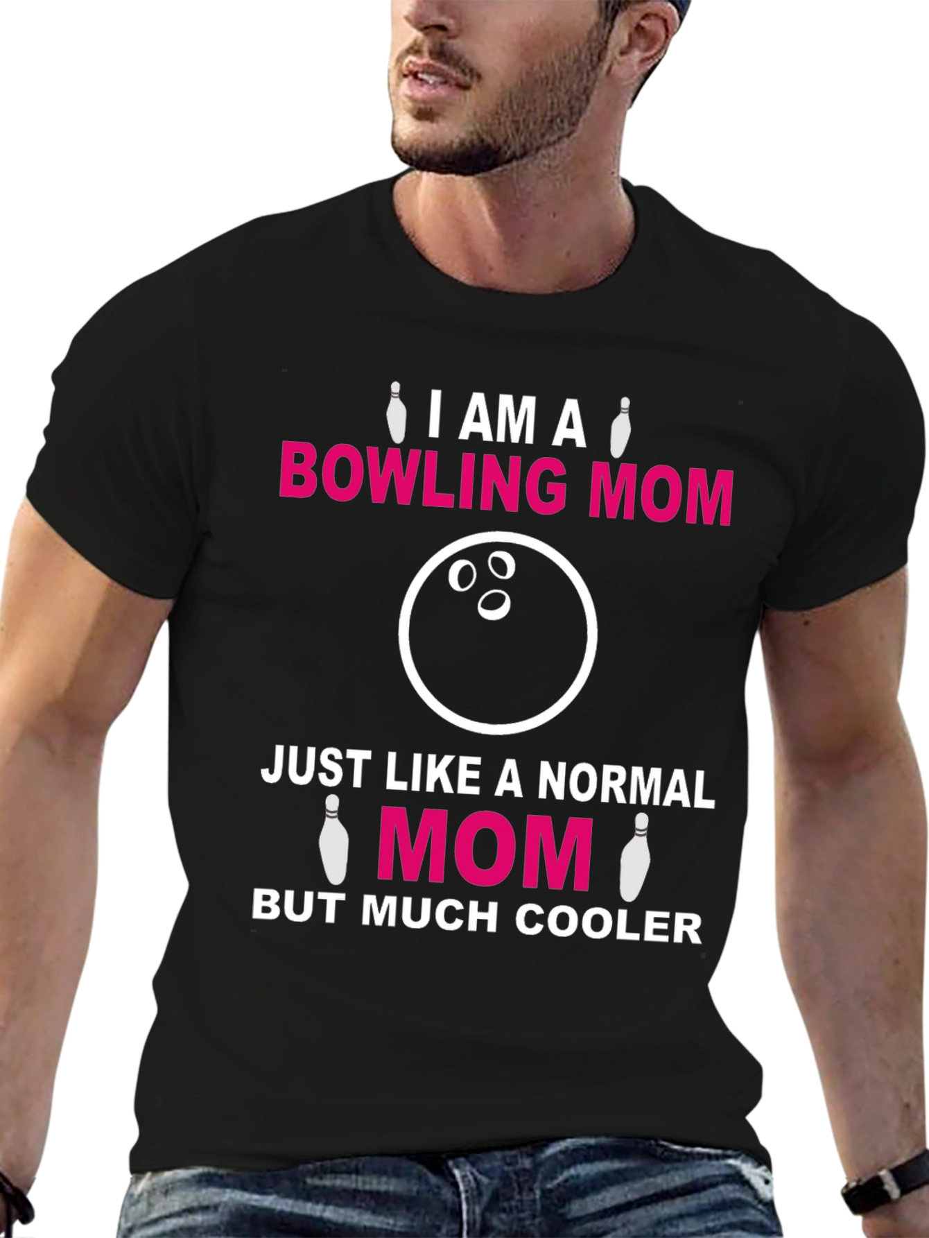 Bowling Mom T-Shirt - Cool Mom Graphic Tee
