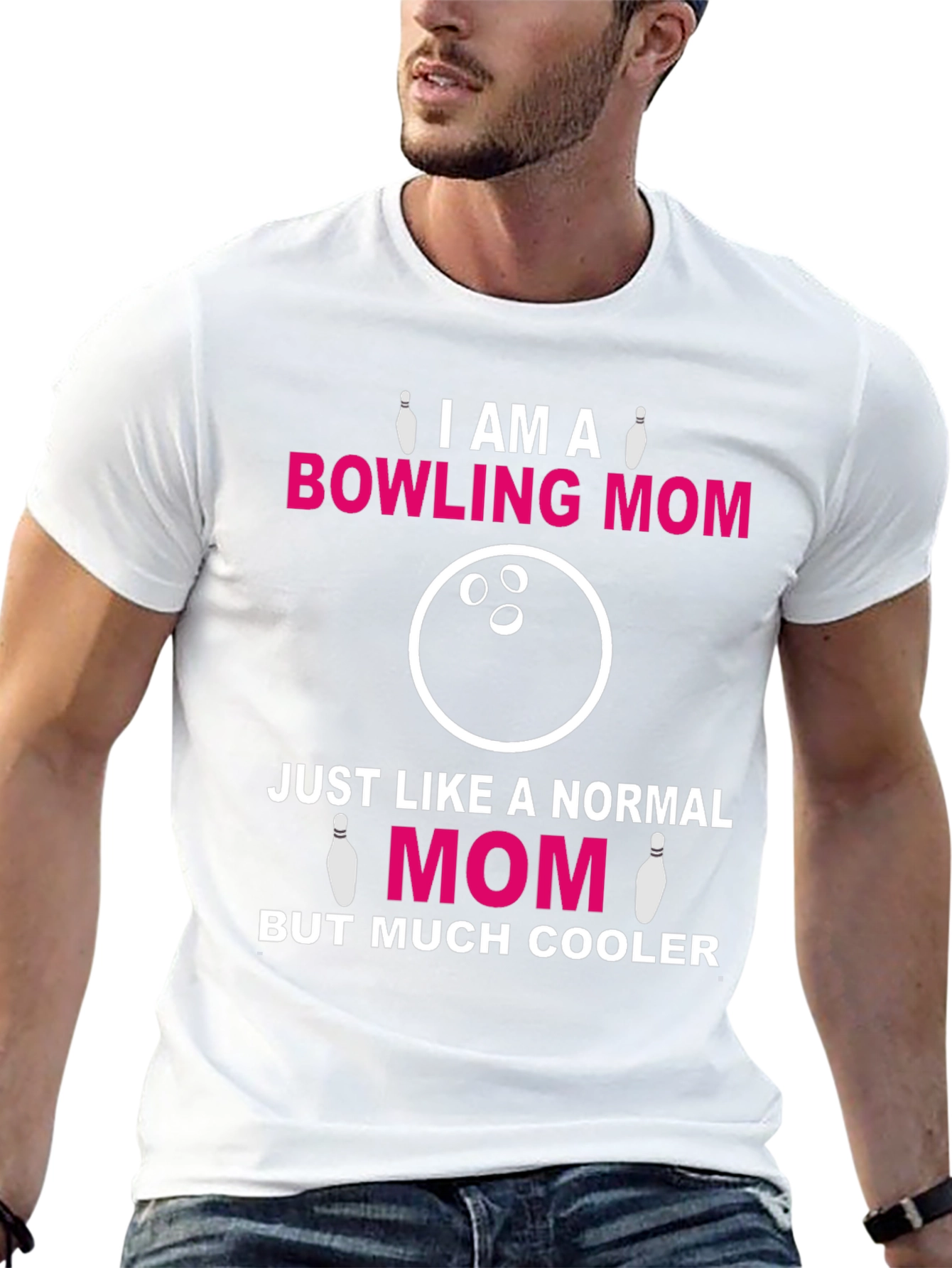Bowling Mom T-Shirt - Cool Mom Graphic Tee