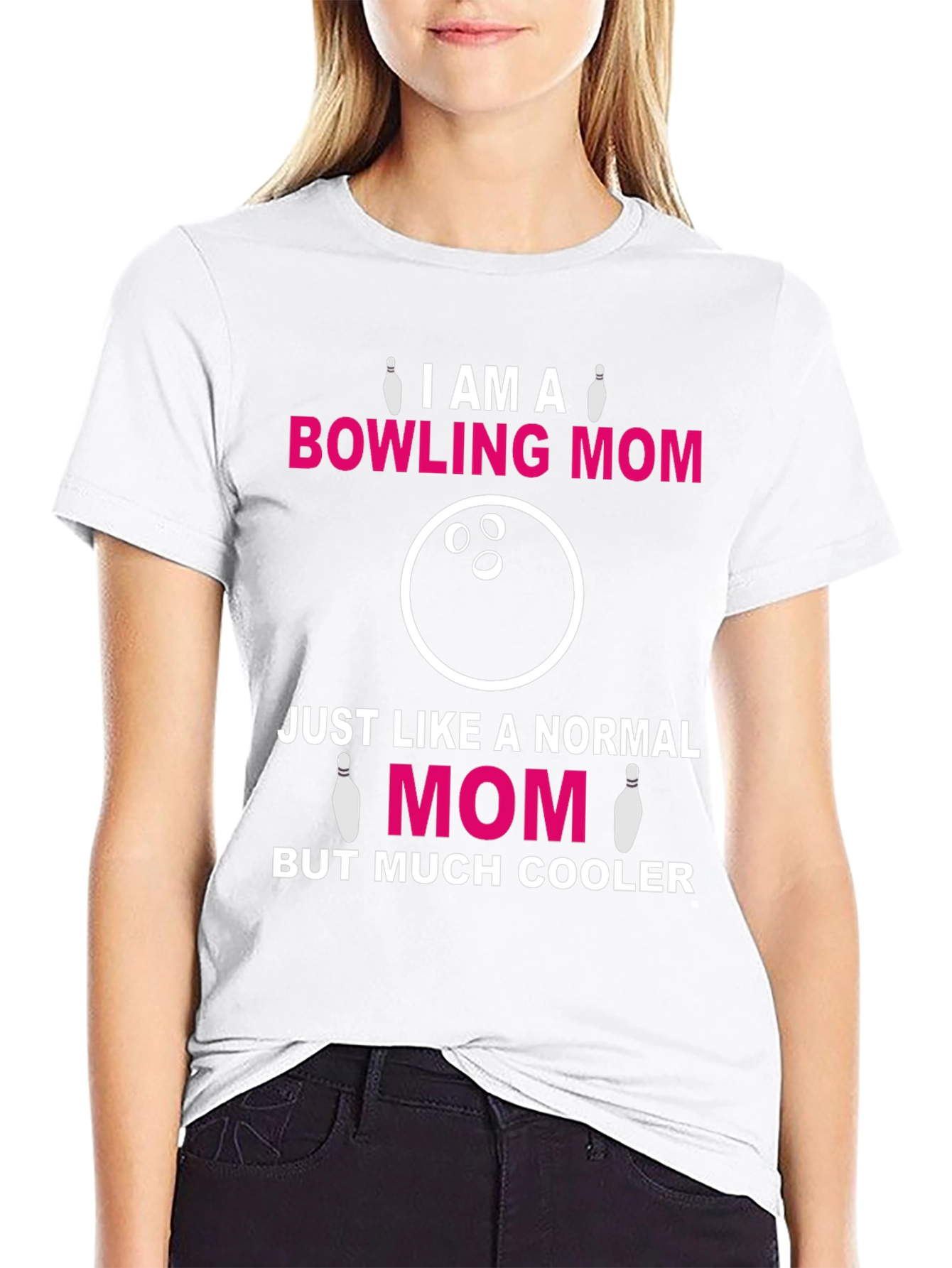Bowling Mom T-Shirt - Cool Mom Graphic Tee