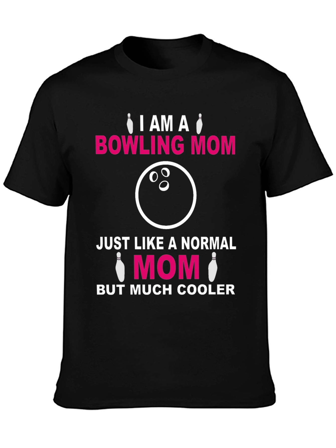 Bowling Mom T-Shirt - Cool Mom Graphic Tee