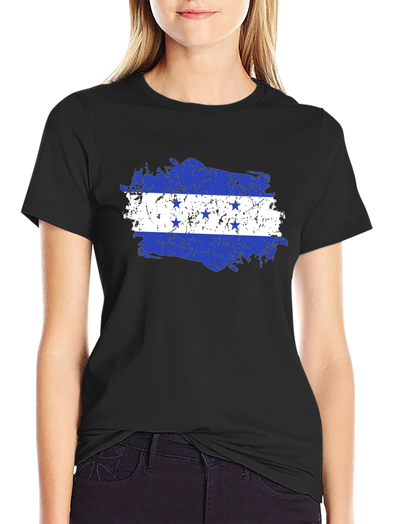 Honduras Flag T-Shirt - Distressed Design
