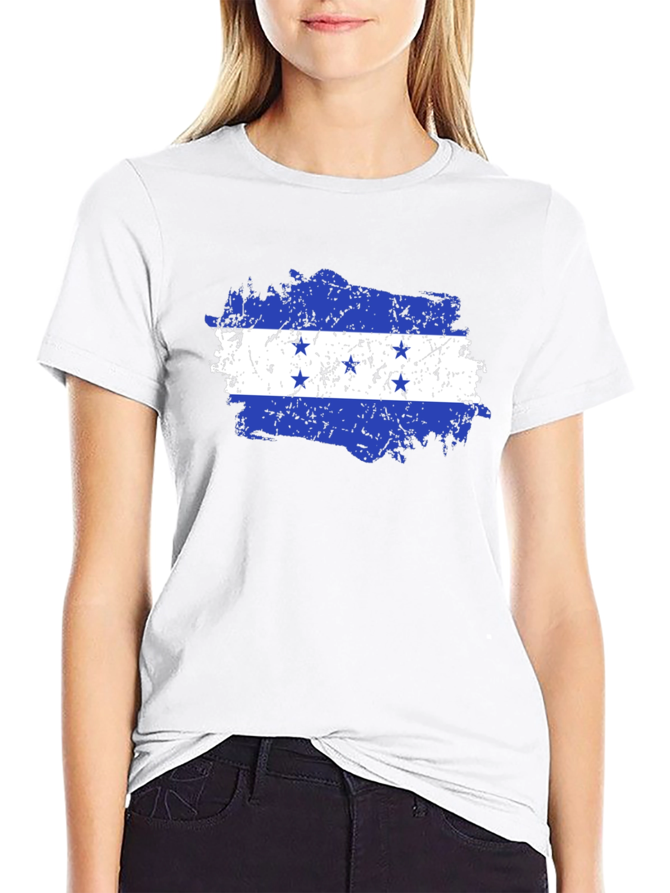 Honduras Flag T-Shirt - Distressed Design