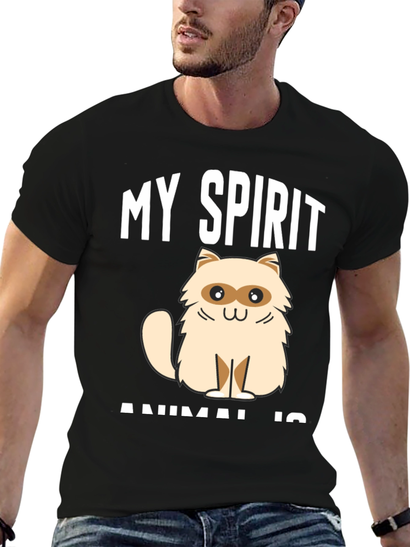 My Spirit Animal is Cat Graphic Tee