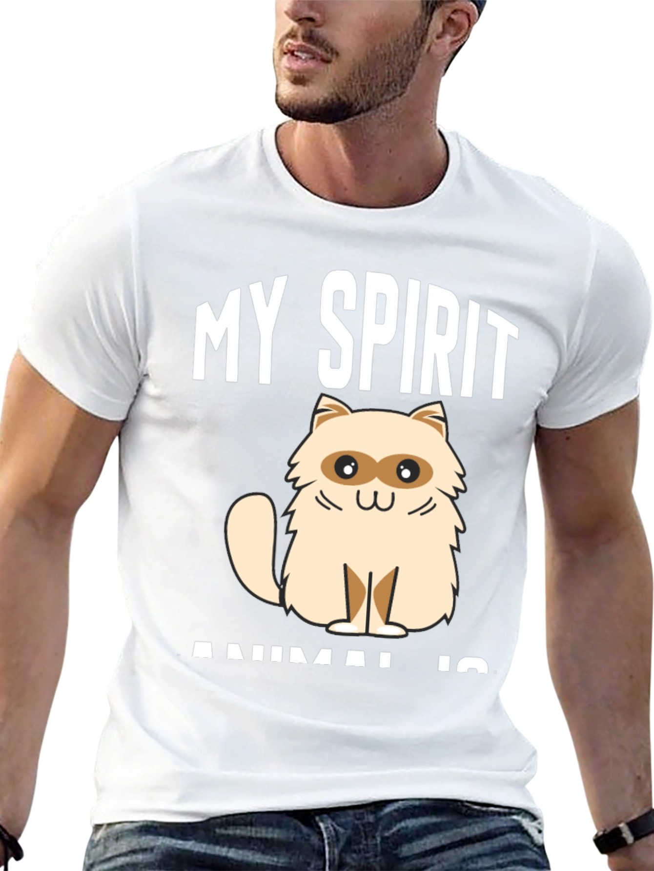 My Spirit Animal is Cat Graphic Tee