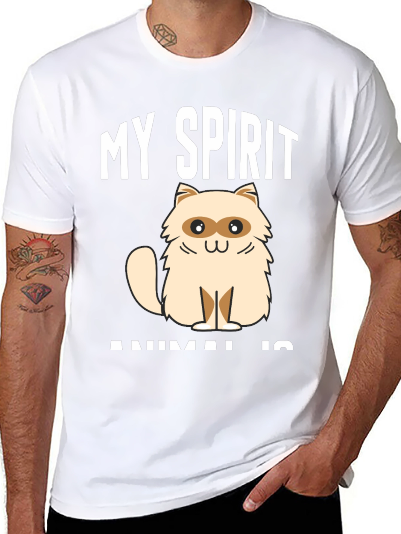 My Spirit Animal is Cat Graphic Tee