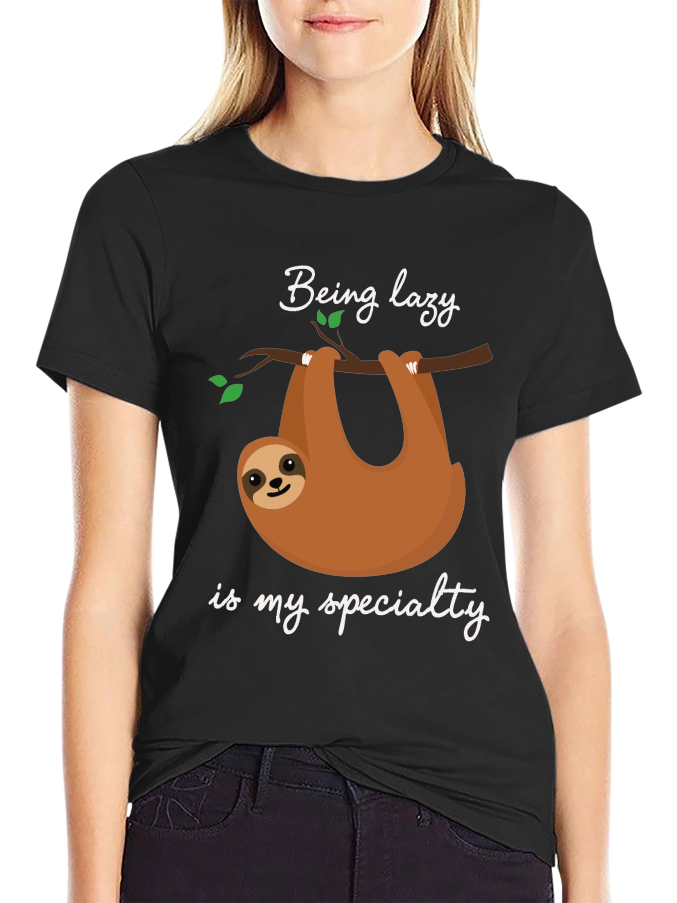 Being Lazy Sloth T-Shirt - Soft Cotton Tee