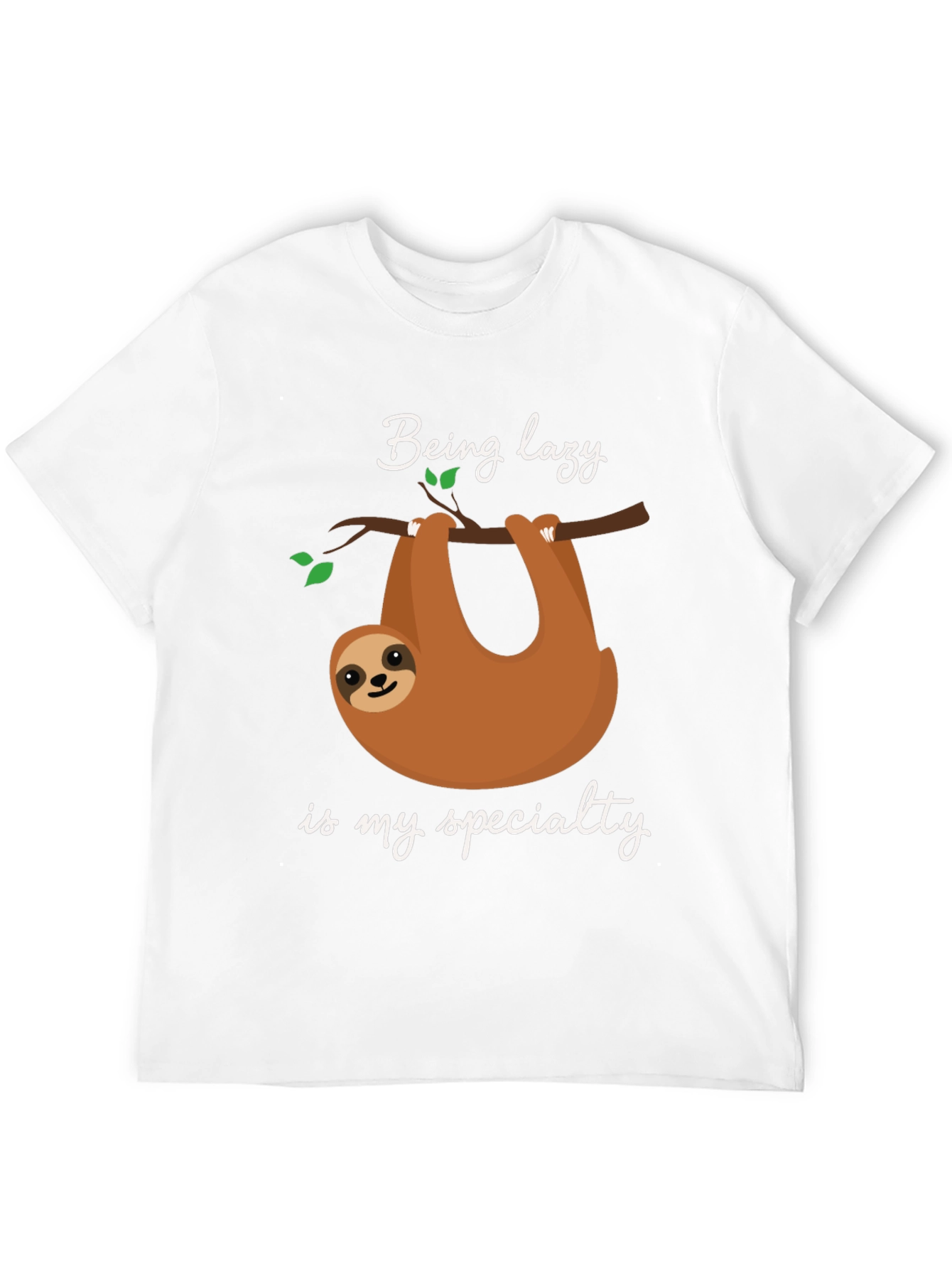 Being Lazy Sloth T-Shirt - Soft Cotton Tee