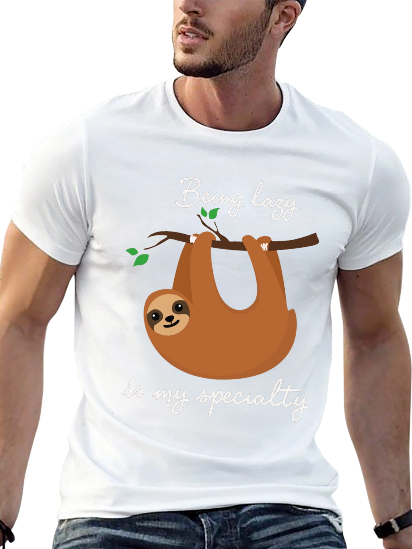 Being Lazy Sloth T-Shirt - Soft Cotton Tee