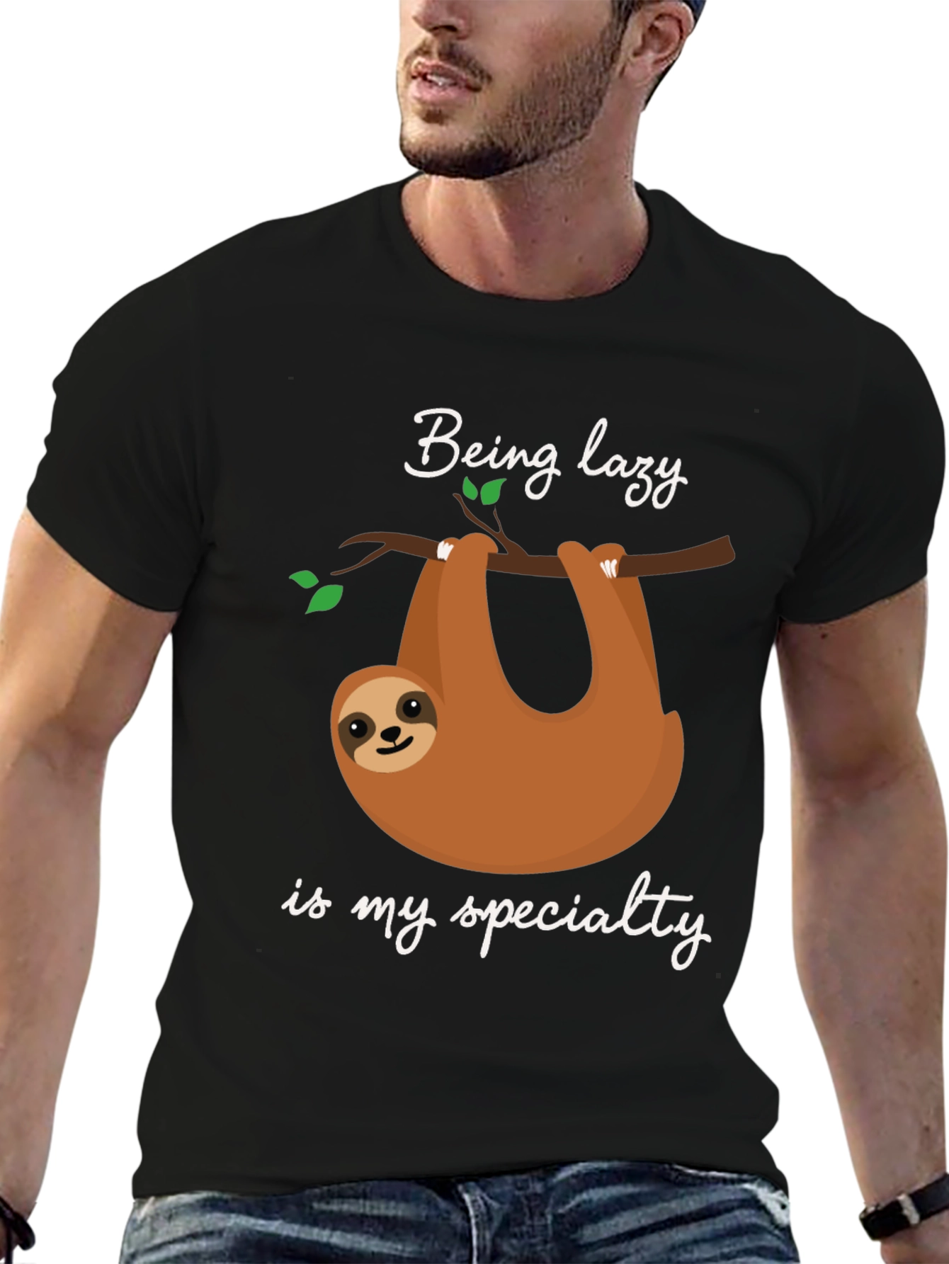 Being Lazy Sloth T-Shirt - Soft Cotton Tee