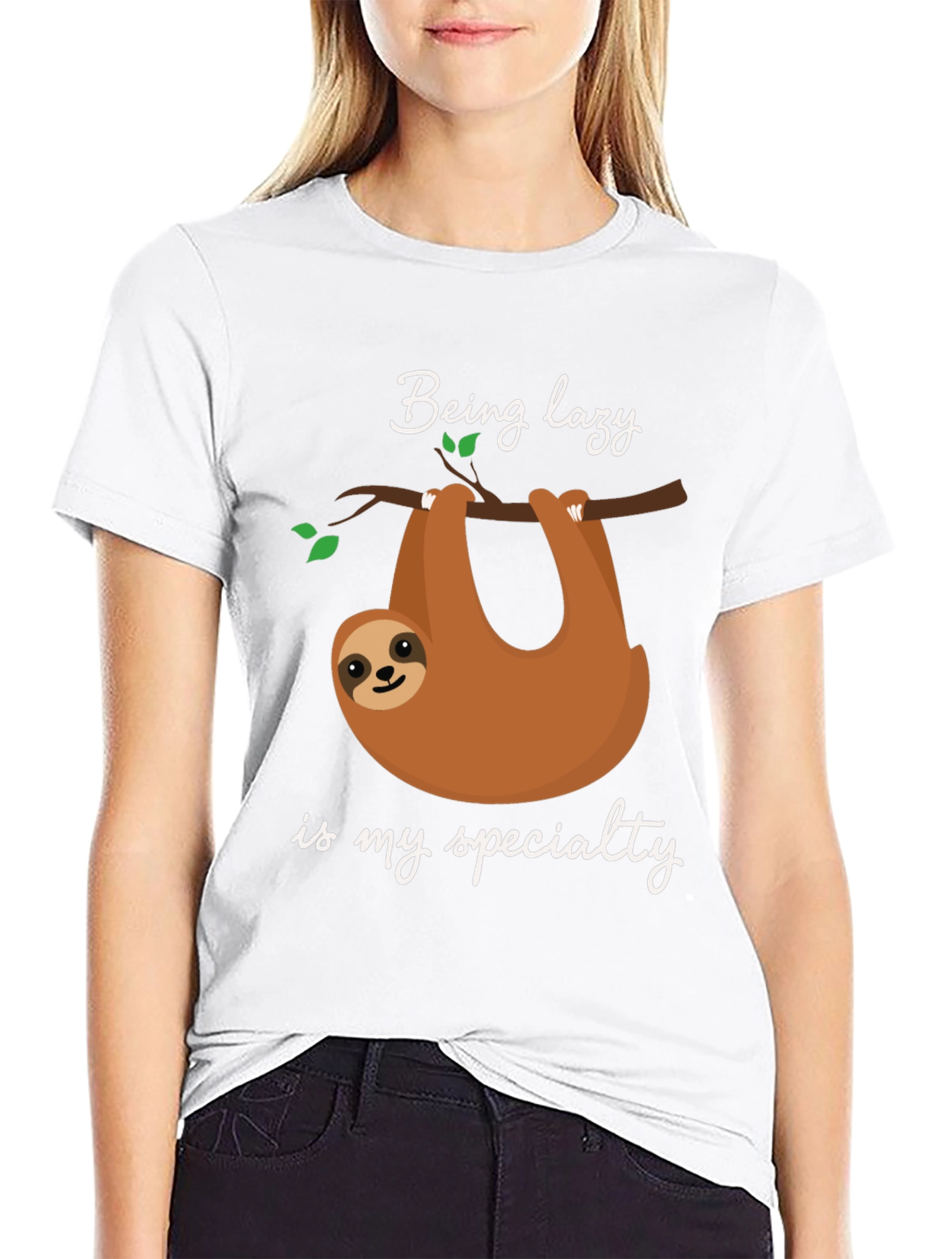 Being Lazy Sloth T-Shirt - Soft Cotton Tee