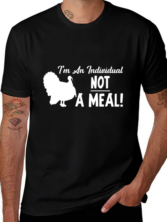 Vegan Turkey T-Shirt - Im An Individual NOT A Meal!