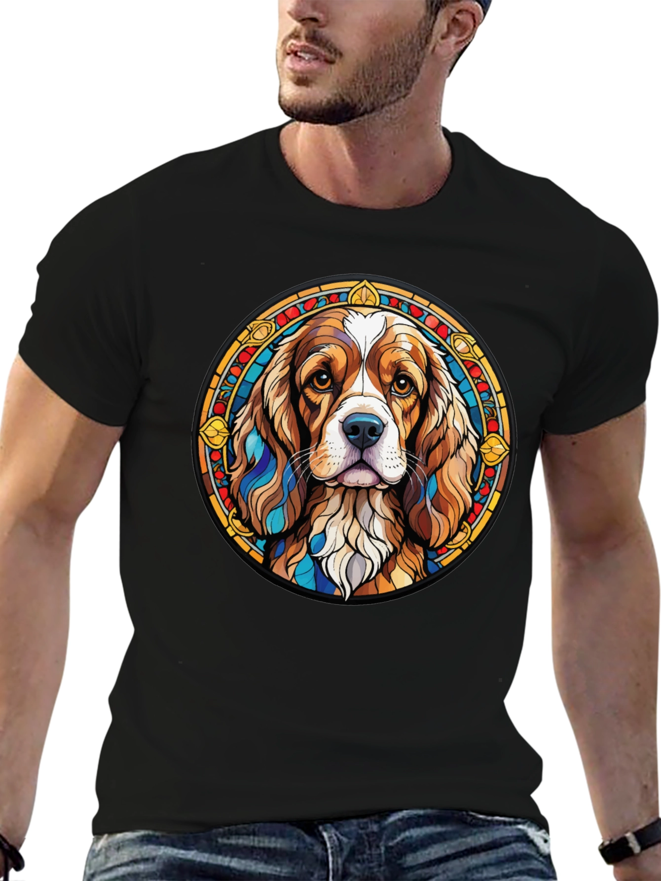 Dog Breed Graphic Tee - Stylish Round Design