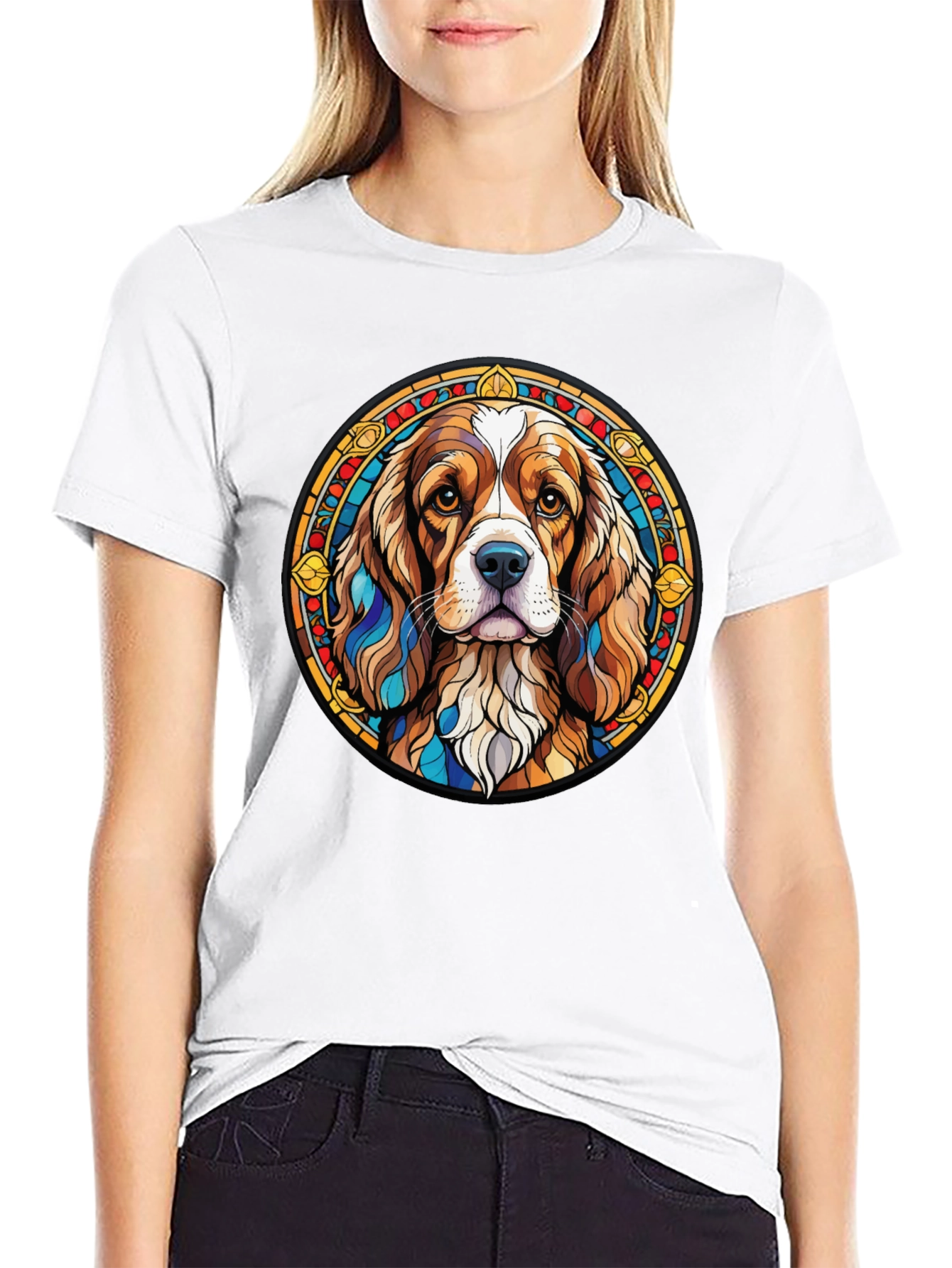 Dog Breed Graphic Tee - Stylish Round Design