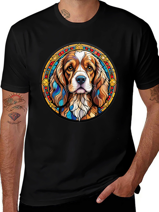 Dog Breed Graphic Tee - Stylish Round Design