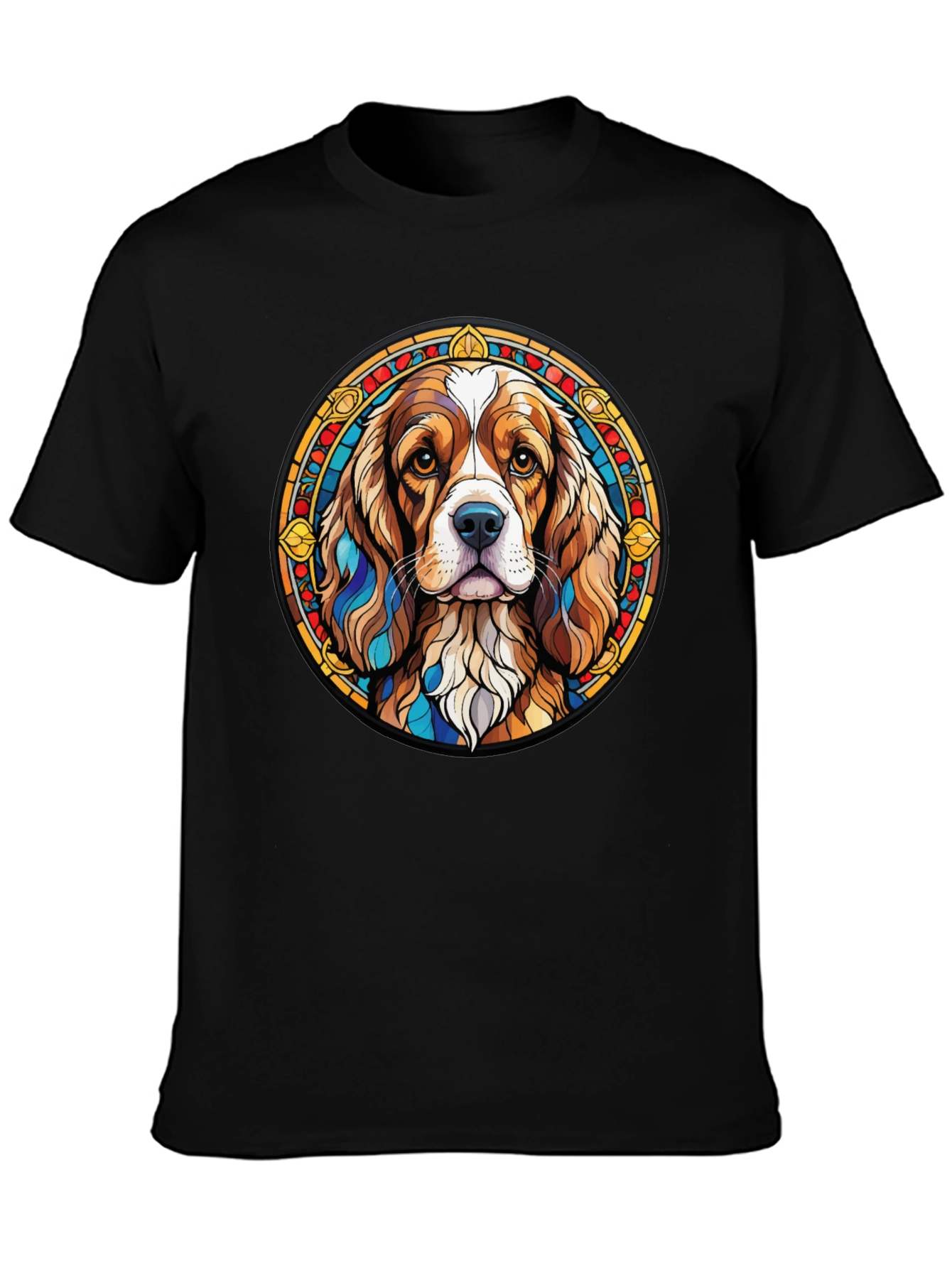 Dog Breed Graphic Tee - Stylish Round Design
