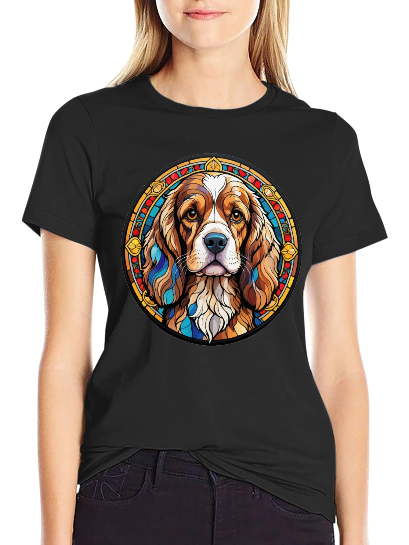 Dog Breed Graphic Tee - Stylish Round Design