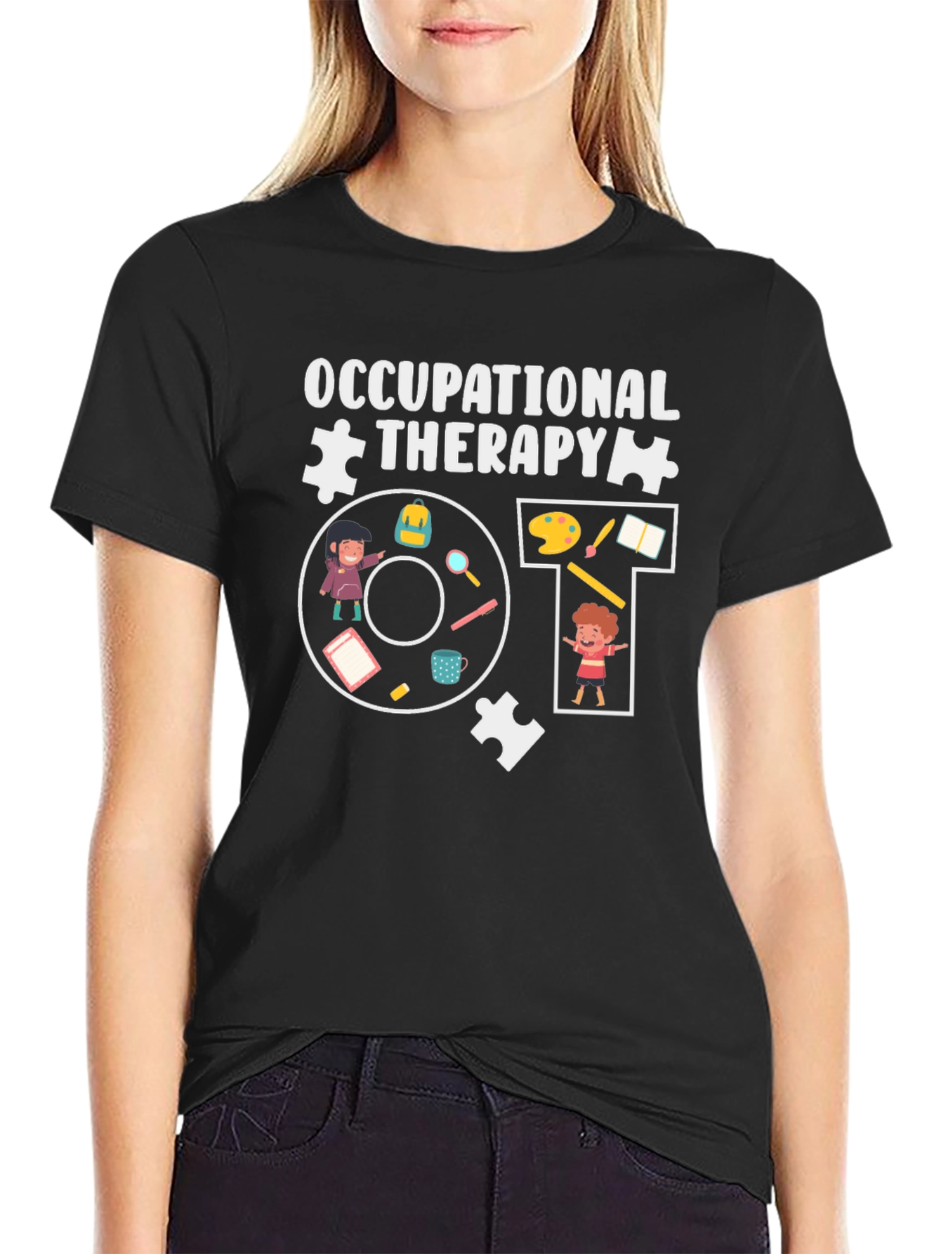 Occupational Therapy T-Shirt Puzzle Piece Tee