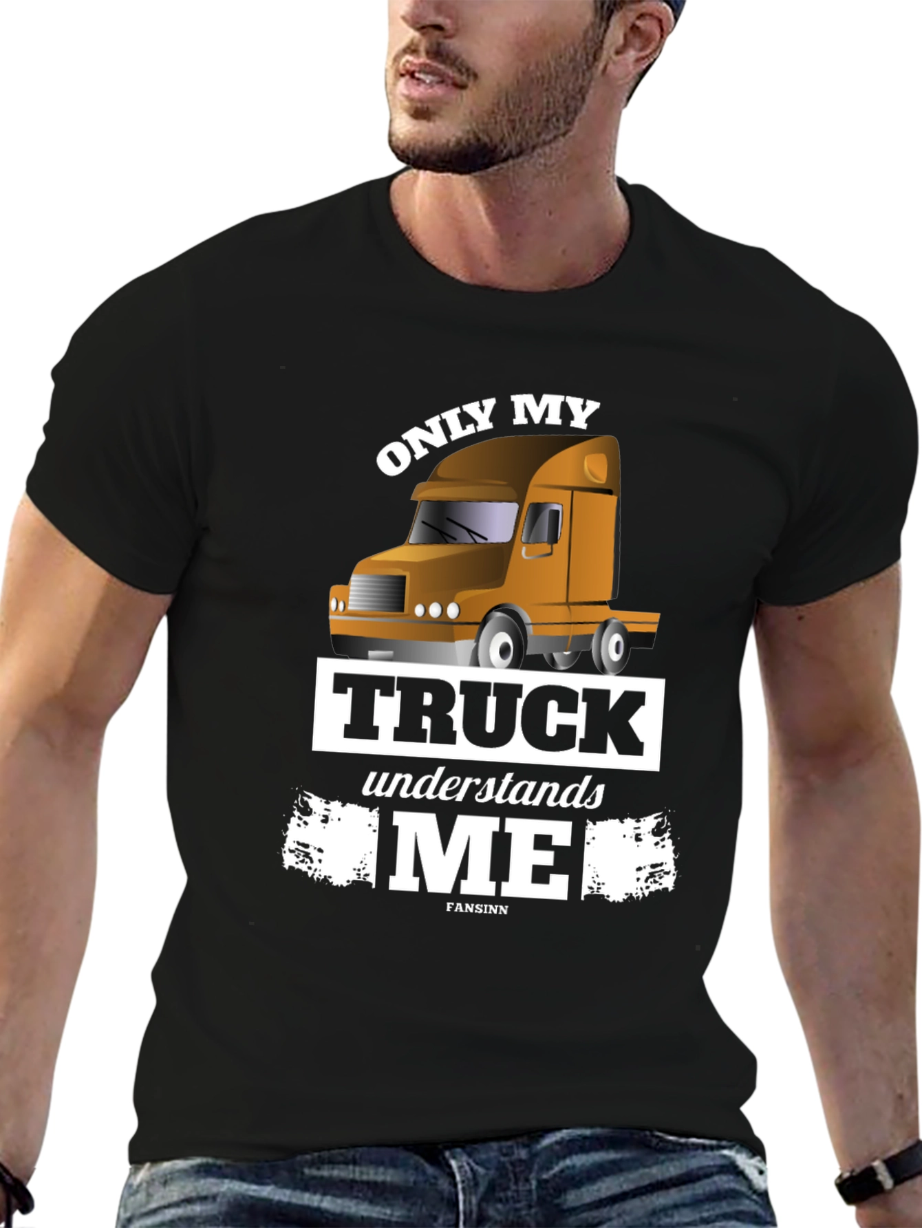 Only My Truck Understands Me - Black T-Shirt