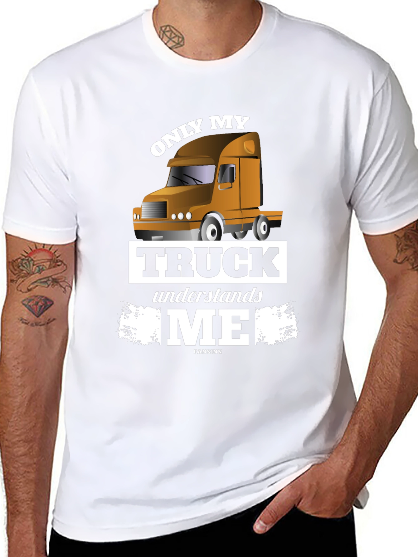 Only My Truck Understands Me - Black T-Shirt