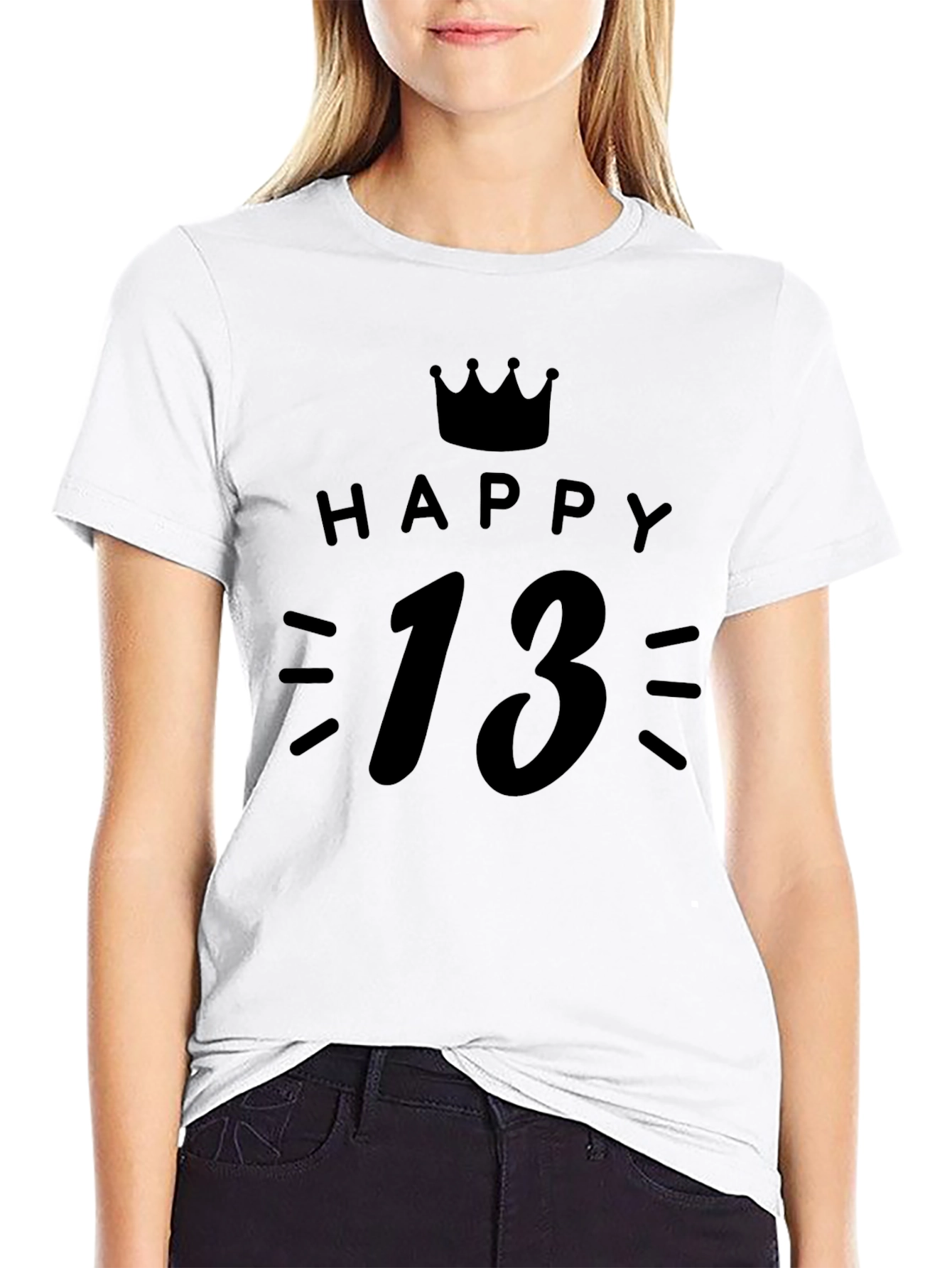 Happy 13th Birthday Crown T-Shirt