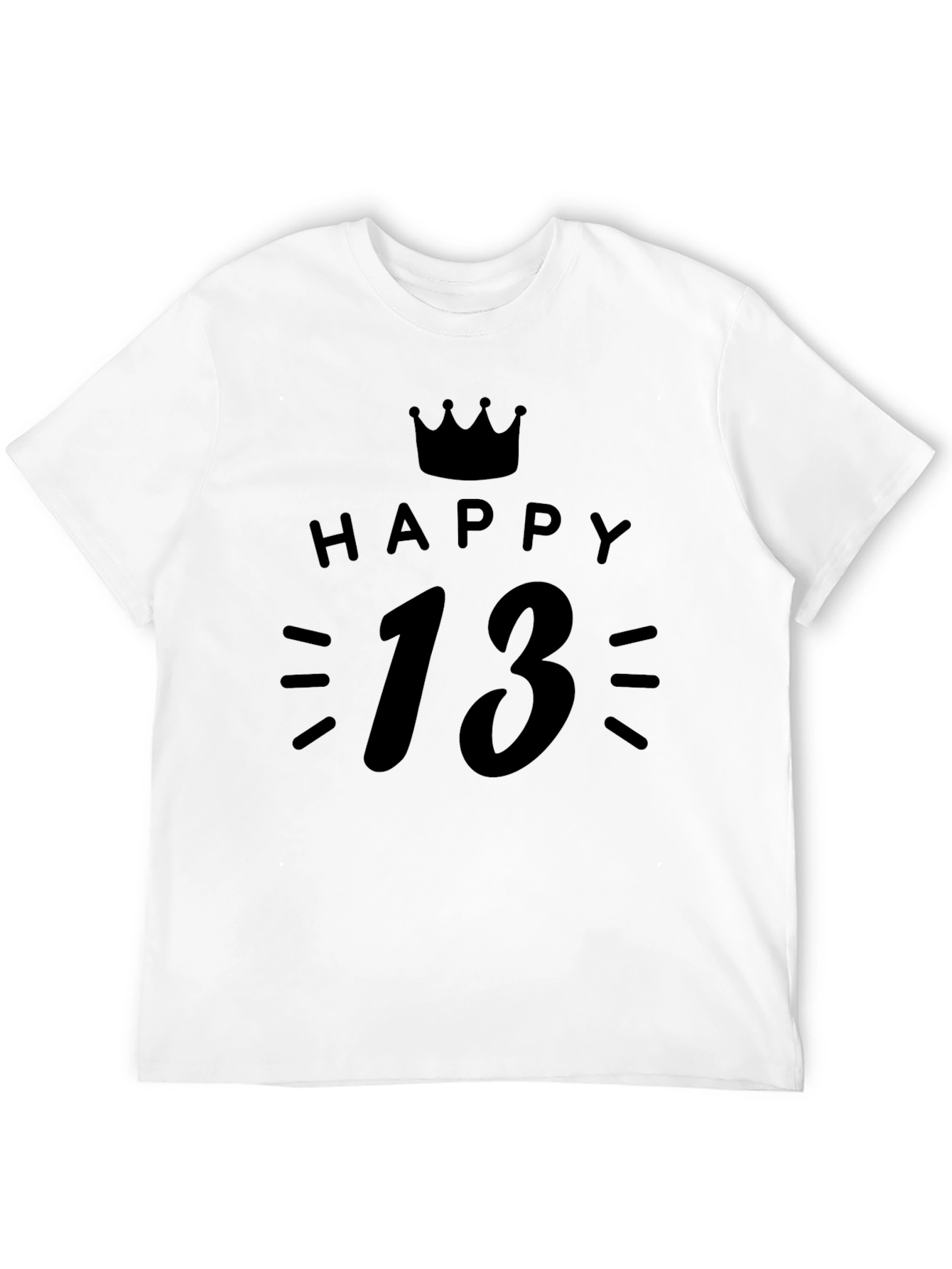 Happy 13th Birthday Crown T-Shirt
