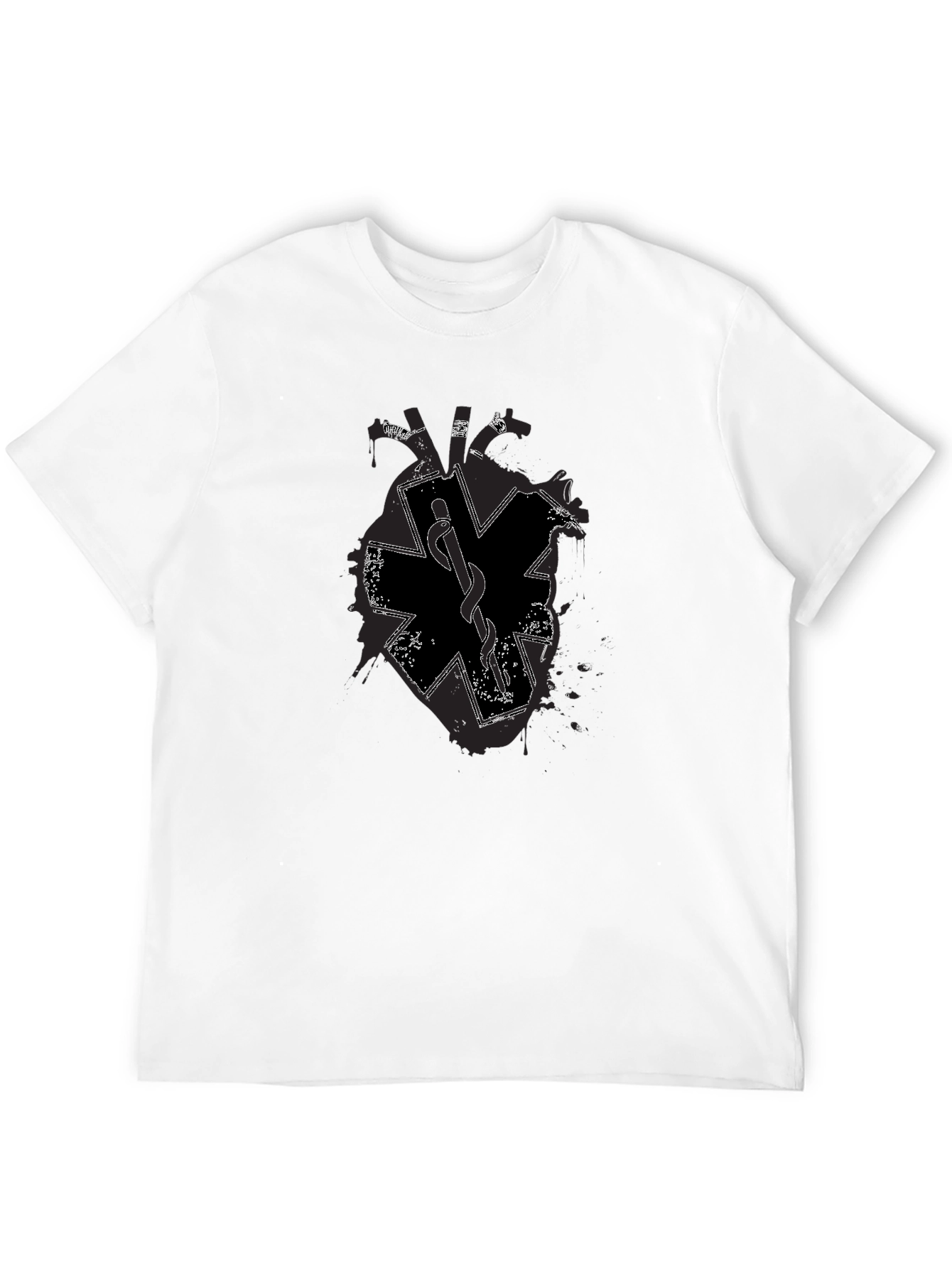 Black EMT Star of Life Graphic T-Shirt