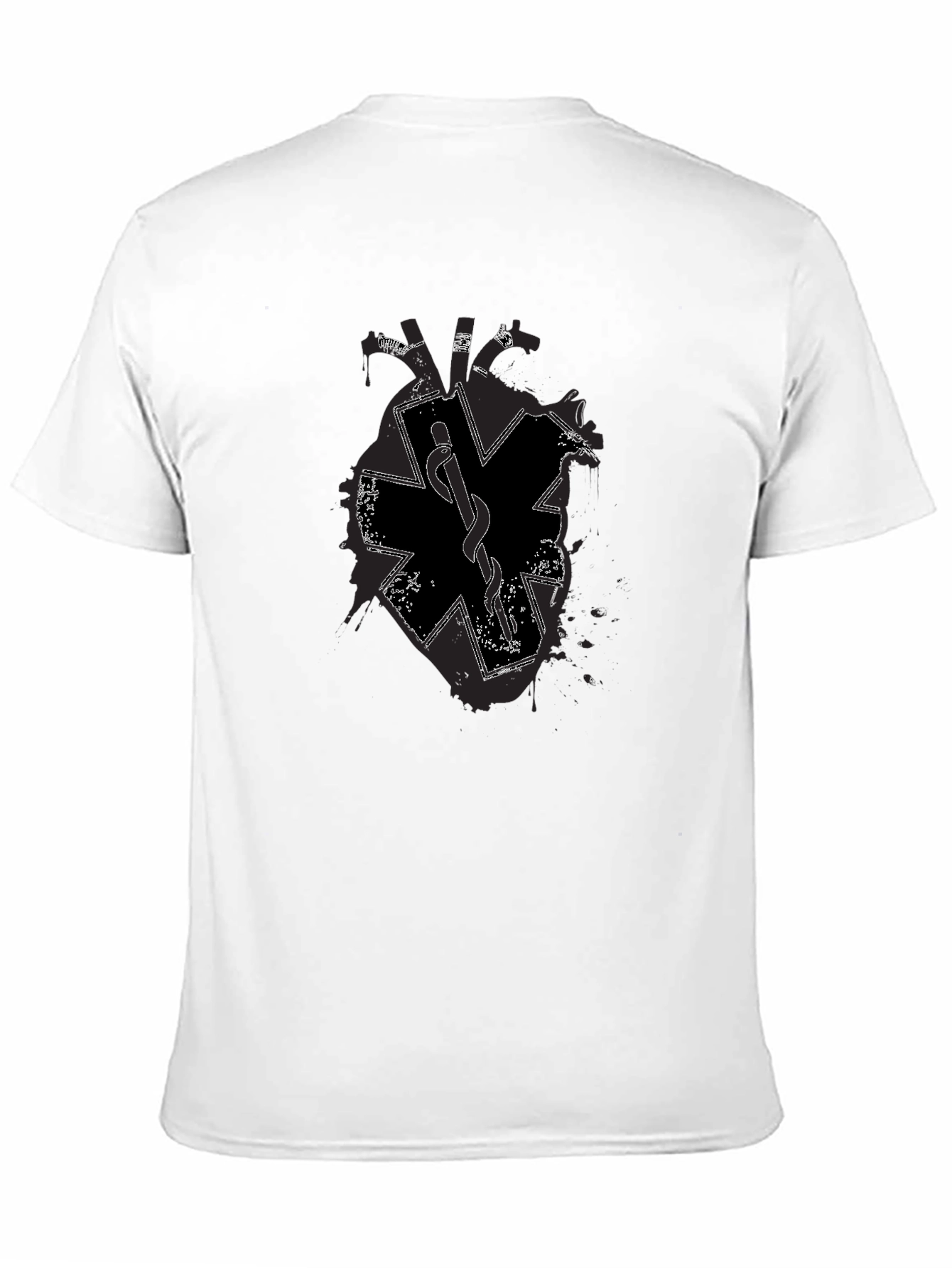 Black EMT Star of Life Graphic T-Shirt