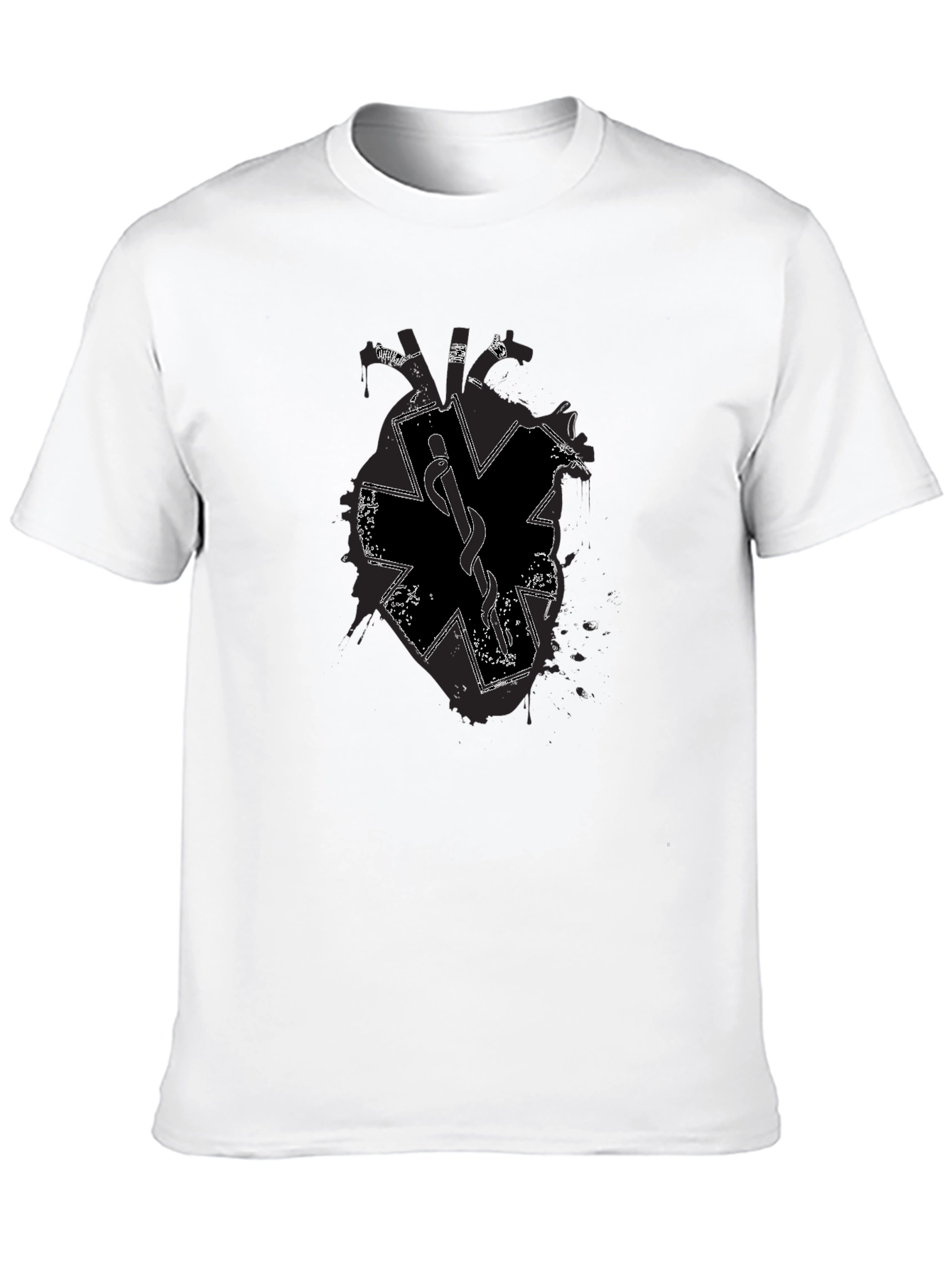 Black EMT Star of Life Graphic T-Shirt