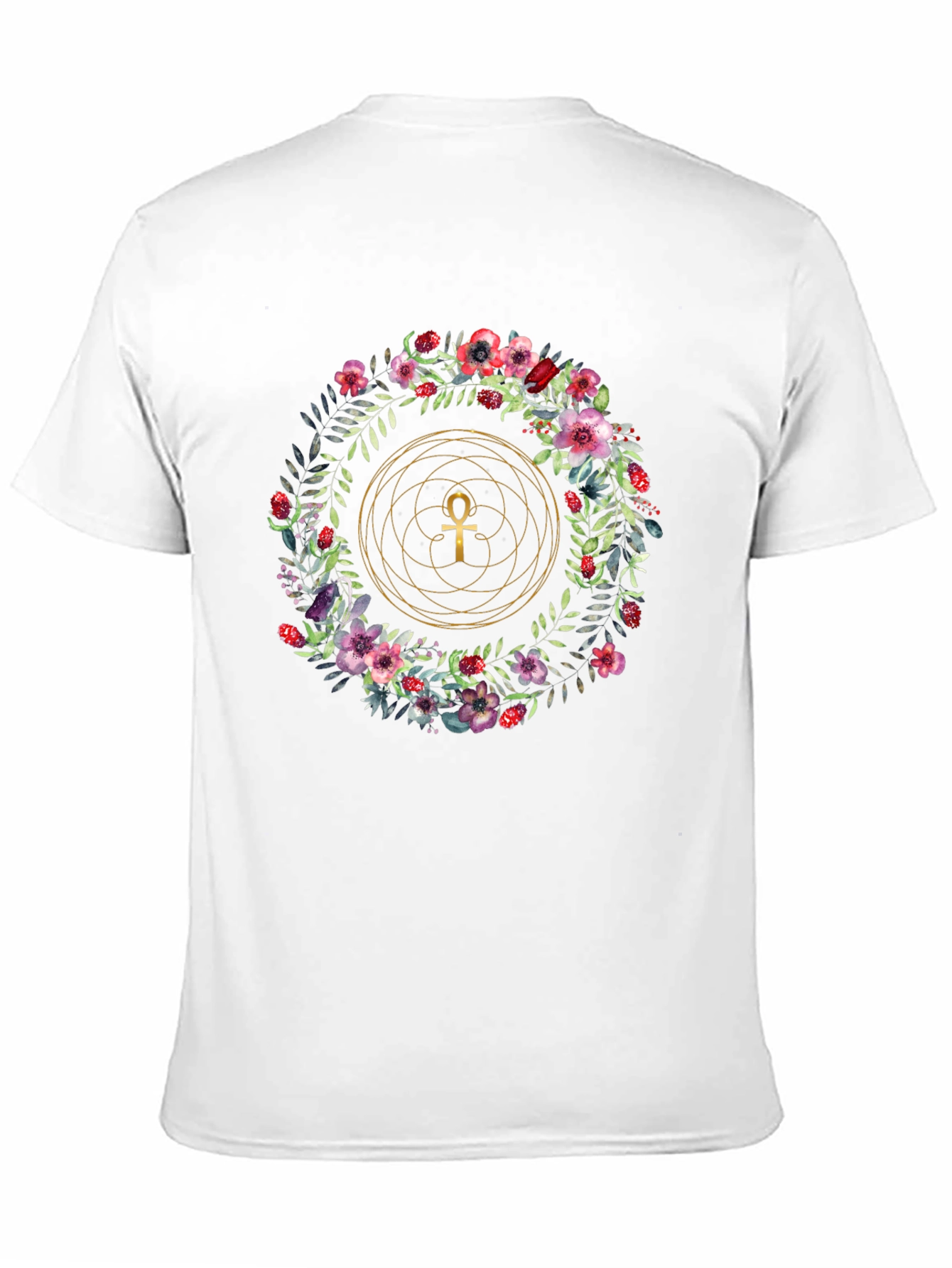 Floral Ankh T-Shirt