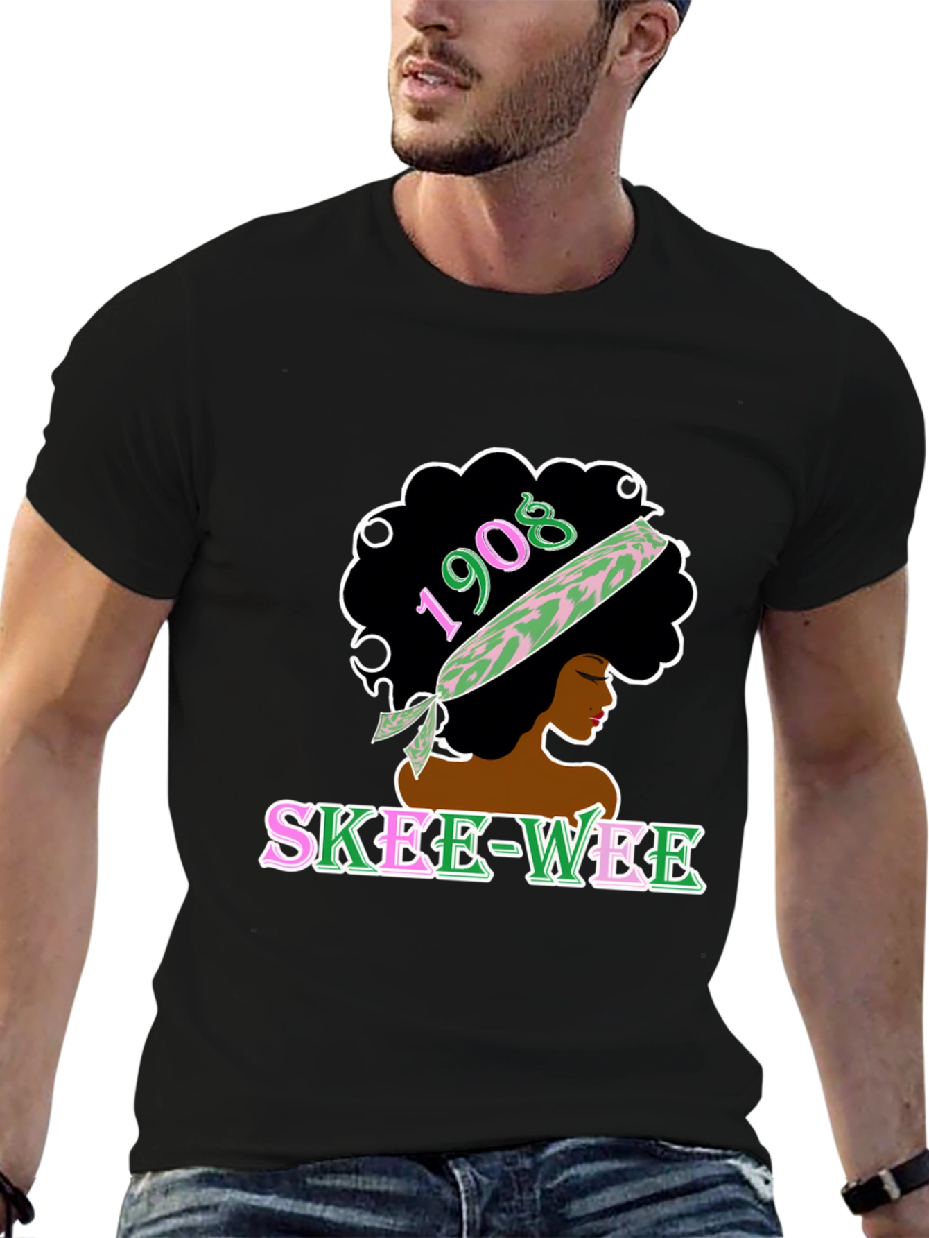Skee-Wee T-Shirt Black Cotton Graphic Tee