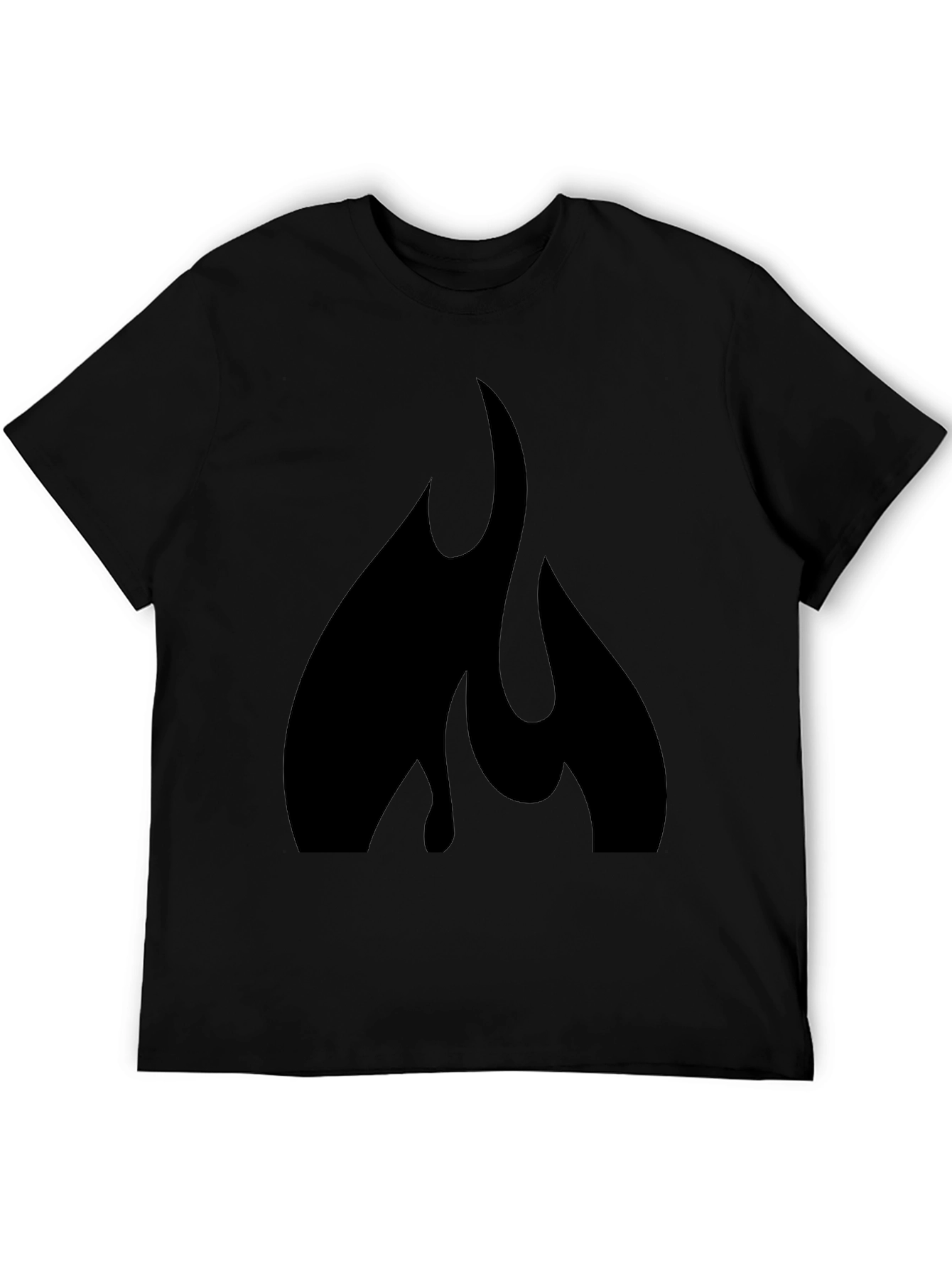 Black Flame Graphic Tee - Bold Style