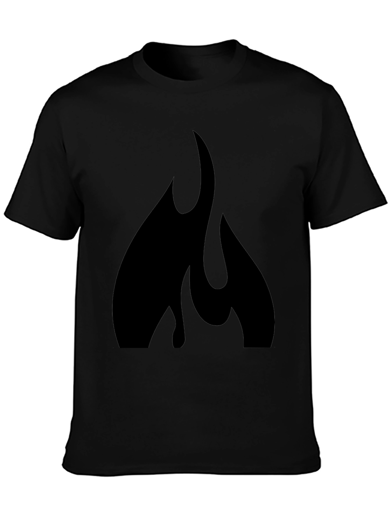 Black Flame Graphic Tee - Bold Style