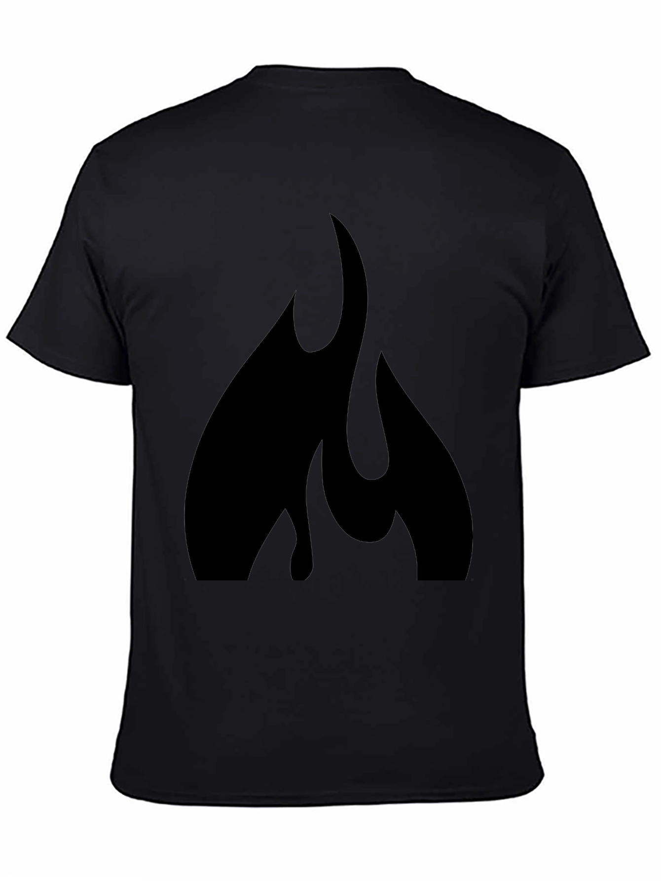 Black Flame Graphic Tee - Bold Style