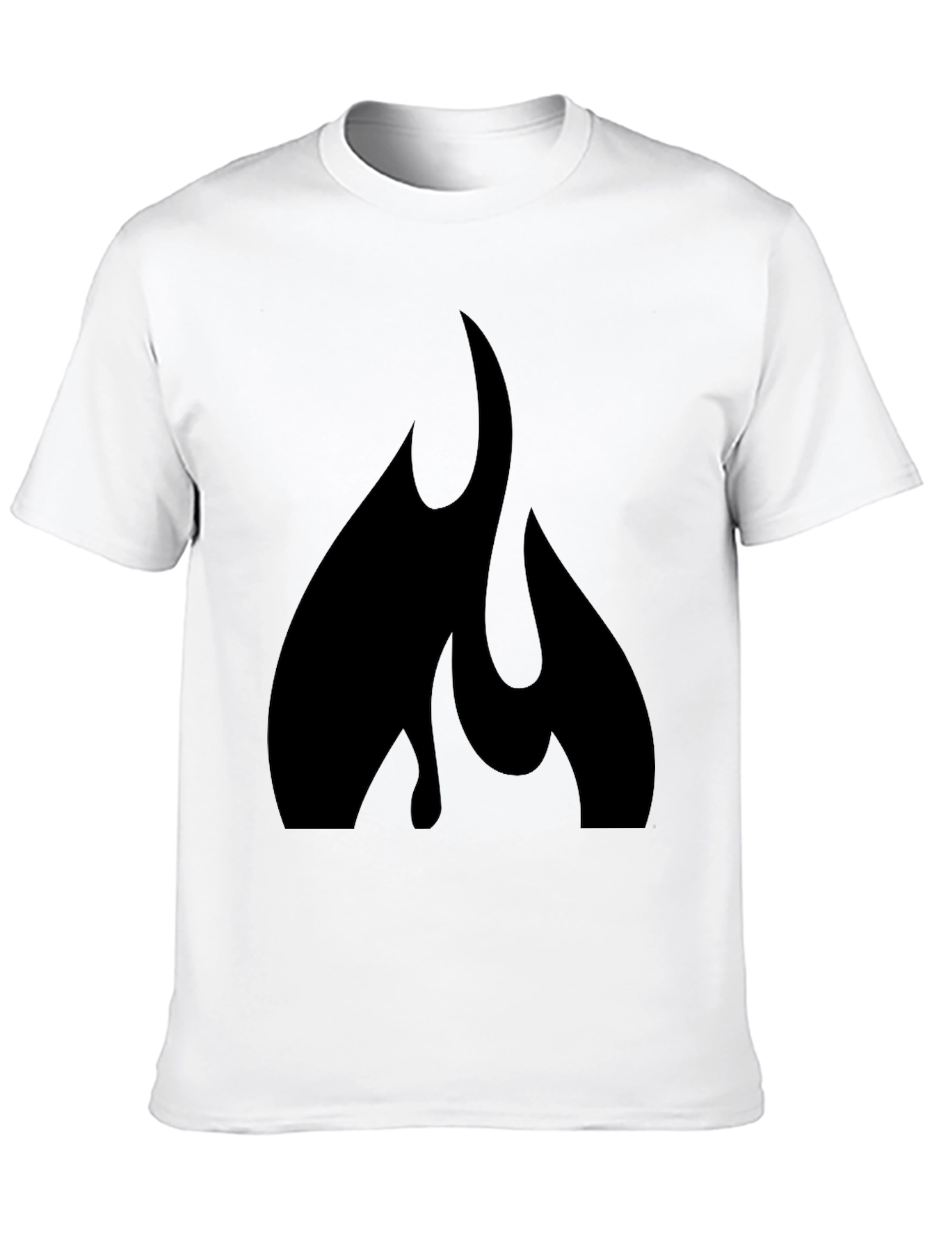 Black Flame Graphic Tee - Bold Style