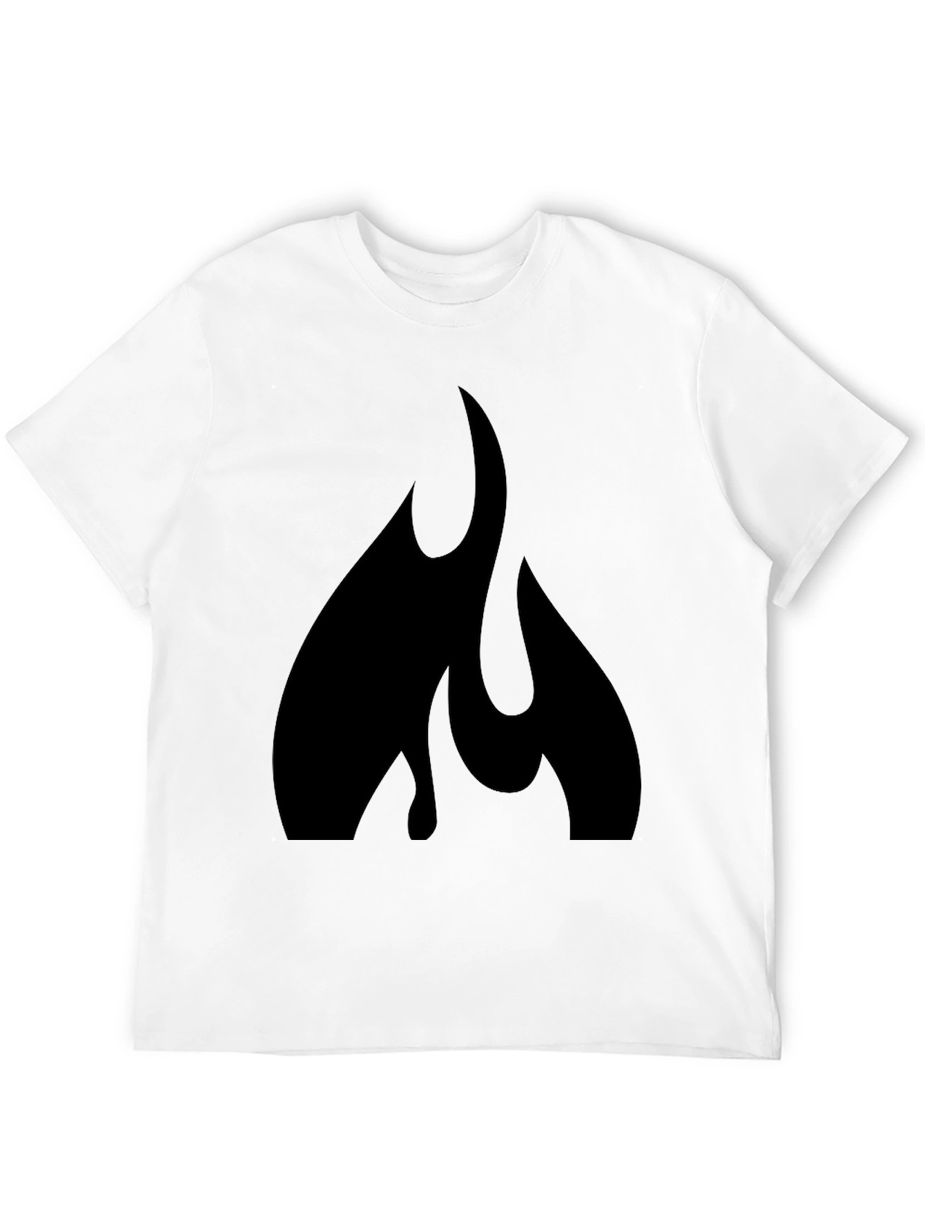 Black Flame Graphic Tee - Bold Style